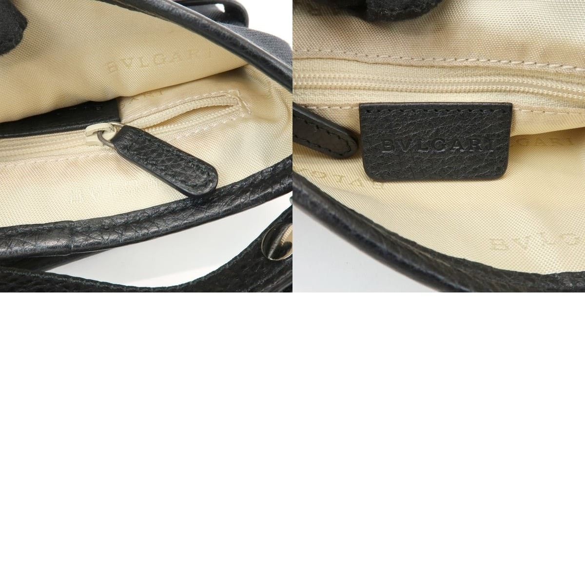 Bvlgari Bvlgari Canvas & Leather Crossbody Bag Black Size ONE SIZE - 8 Thumbnail