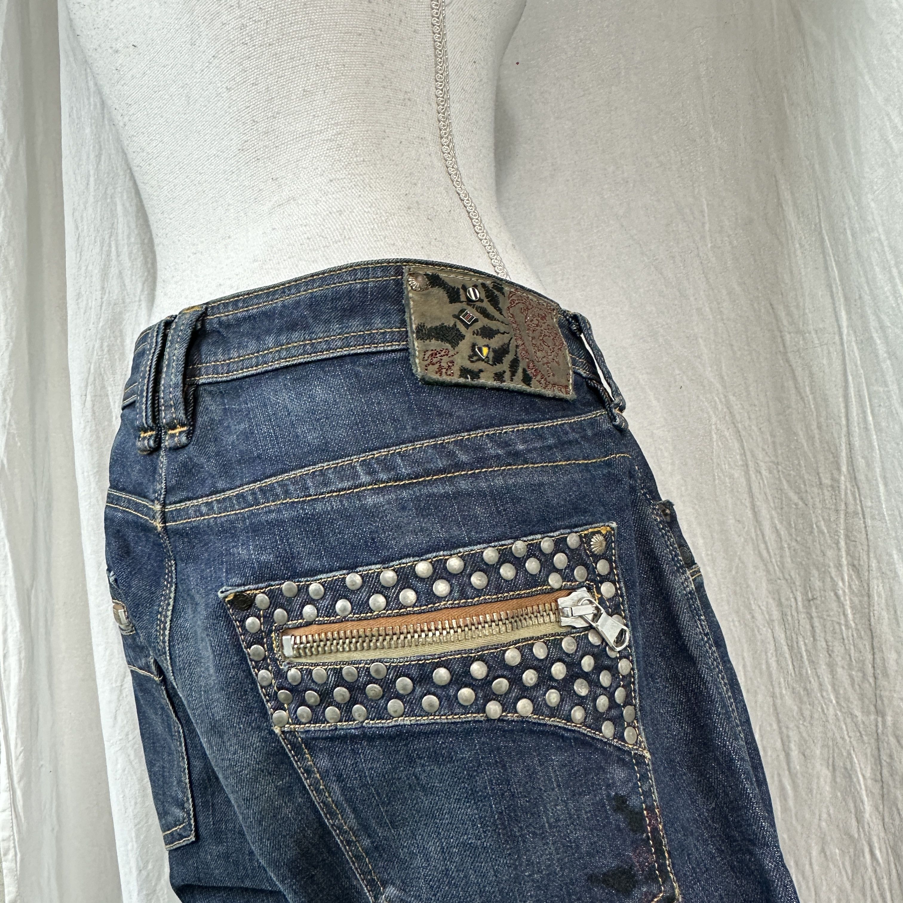 Diesel × Vintage Vintage Jeans Diesel Studded Size 34" / US 12 / IT 48 - 10 Thumbnail