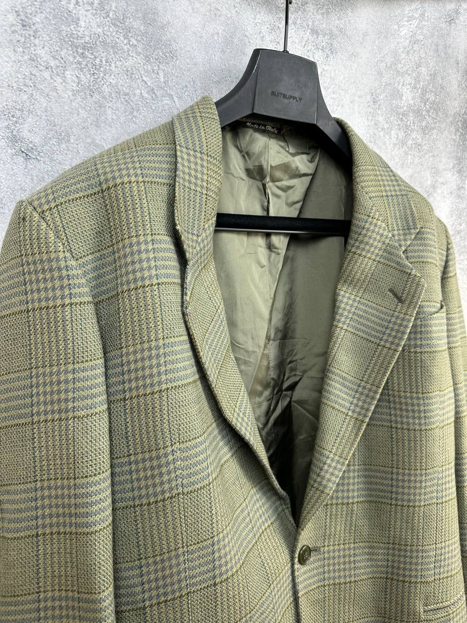 Giorgio Armani Giorgio Armani Le Collezioni Wool Plaid Tailored Blazer Size 54R - 3 Thumbnail