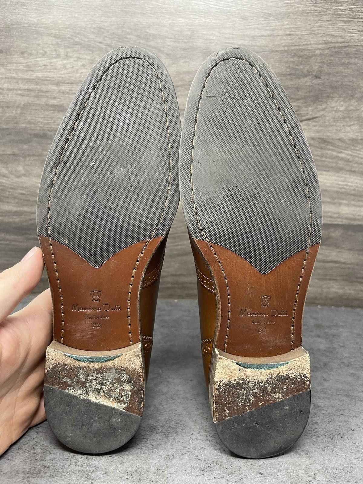 Massimo Dutti Massimo Dutti Shoes Size 39 (Mens 7) Brown Leather Wing Tip Size US 7 / EU 40 - 8 Thumbnail