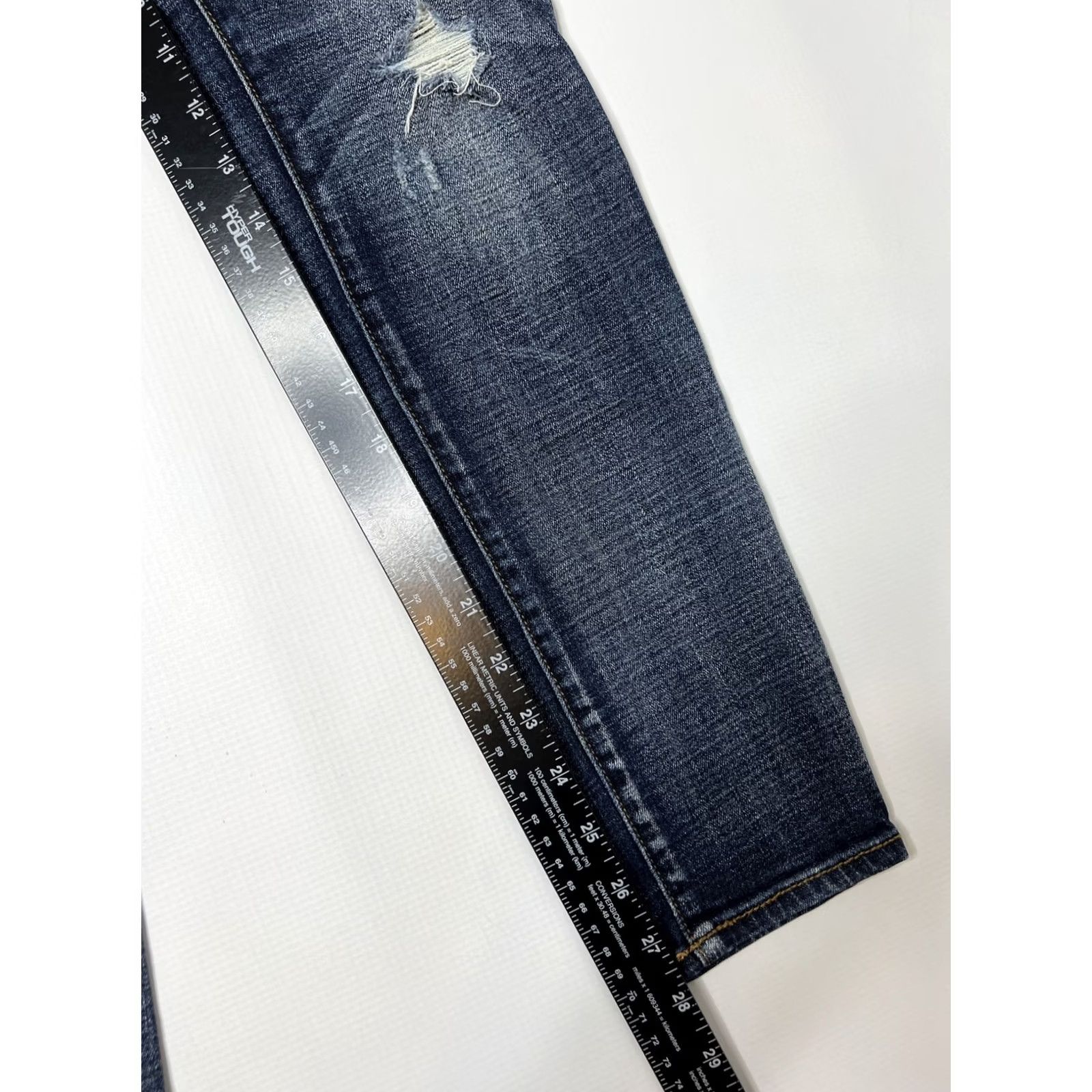 American Eagle Outfitters American Eagle AEO Super Stretch Low Rise Jegging Regular Size 6 DENIM Destroyed Size 28" / US 6 / IT 42 - 7 Thumbnail