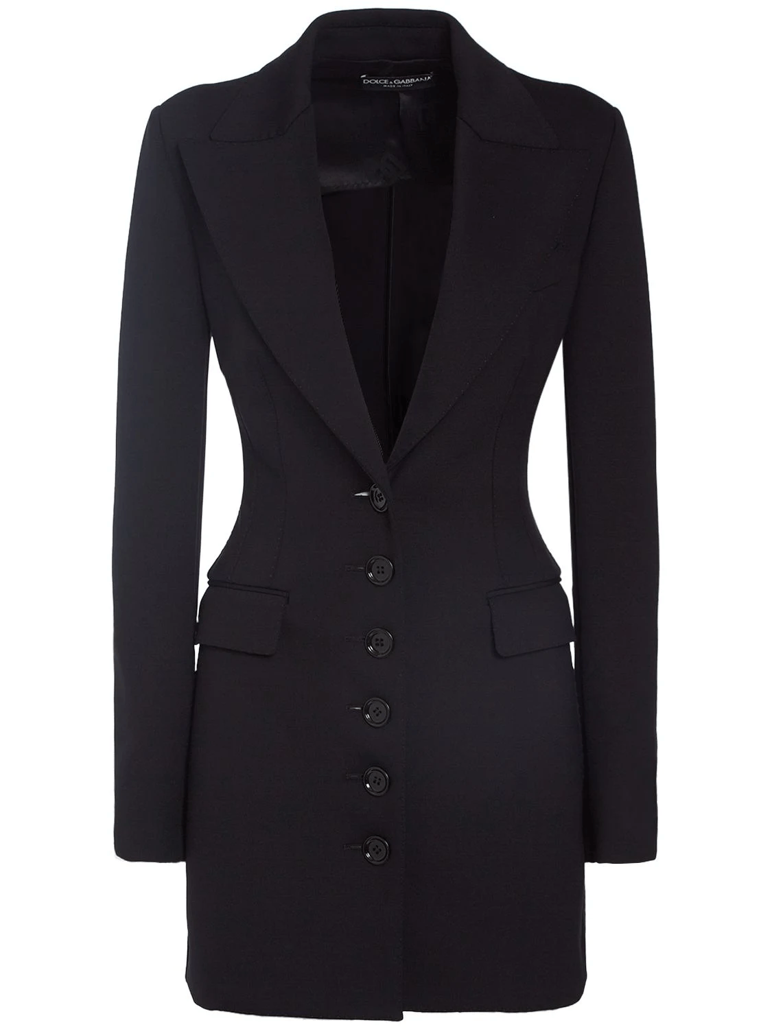 Dolce & Gabbana DOLCE&GABBANA Black Single Breasted Jacket New & Authentic Size M / US 6-8 / IT 42-44 - 1 Thumbnail
