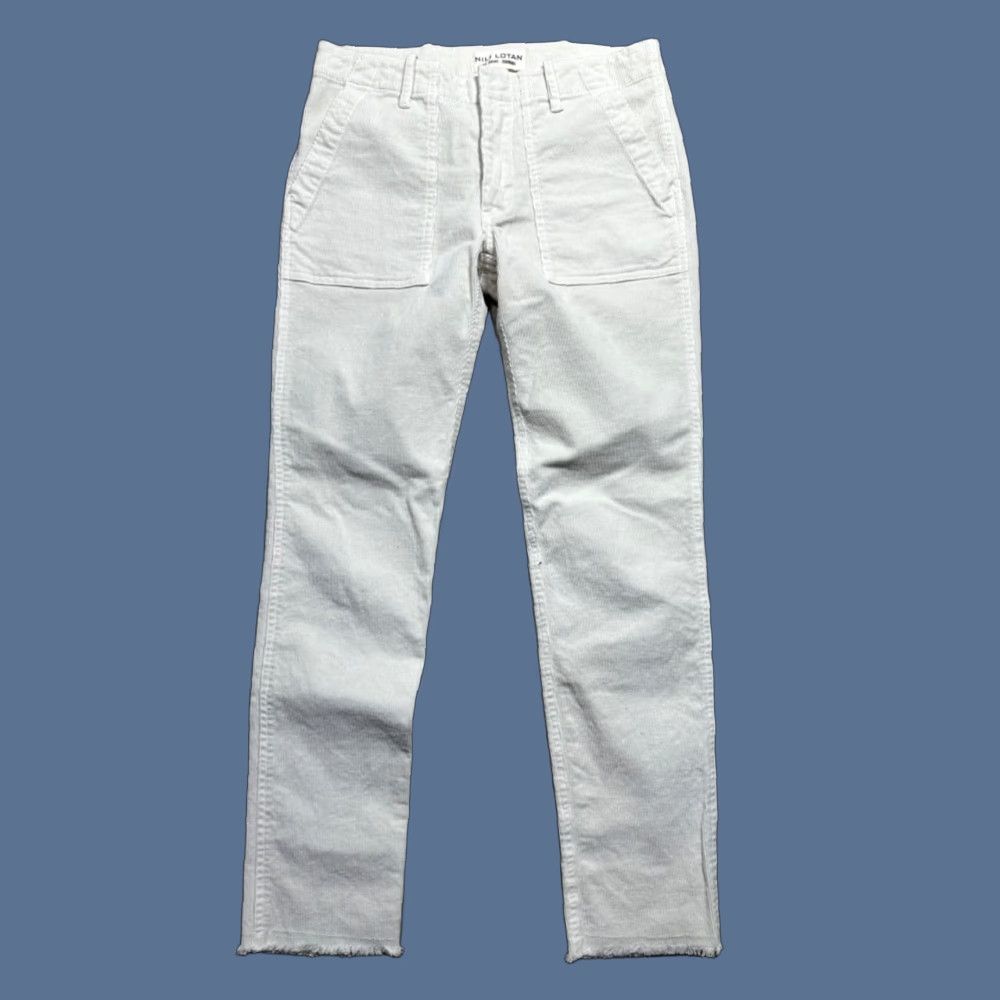 Nili Lotan Nili Lotan Jenna Pant Corduroy Ivory 00 Women Size 24" / US 00 / IT 34 - 1 Thumbnail