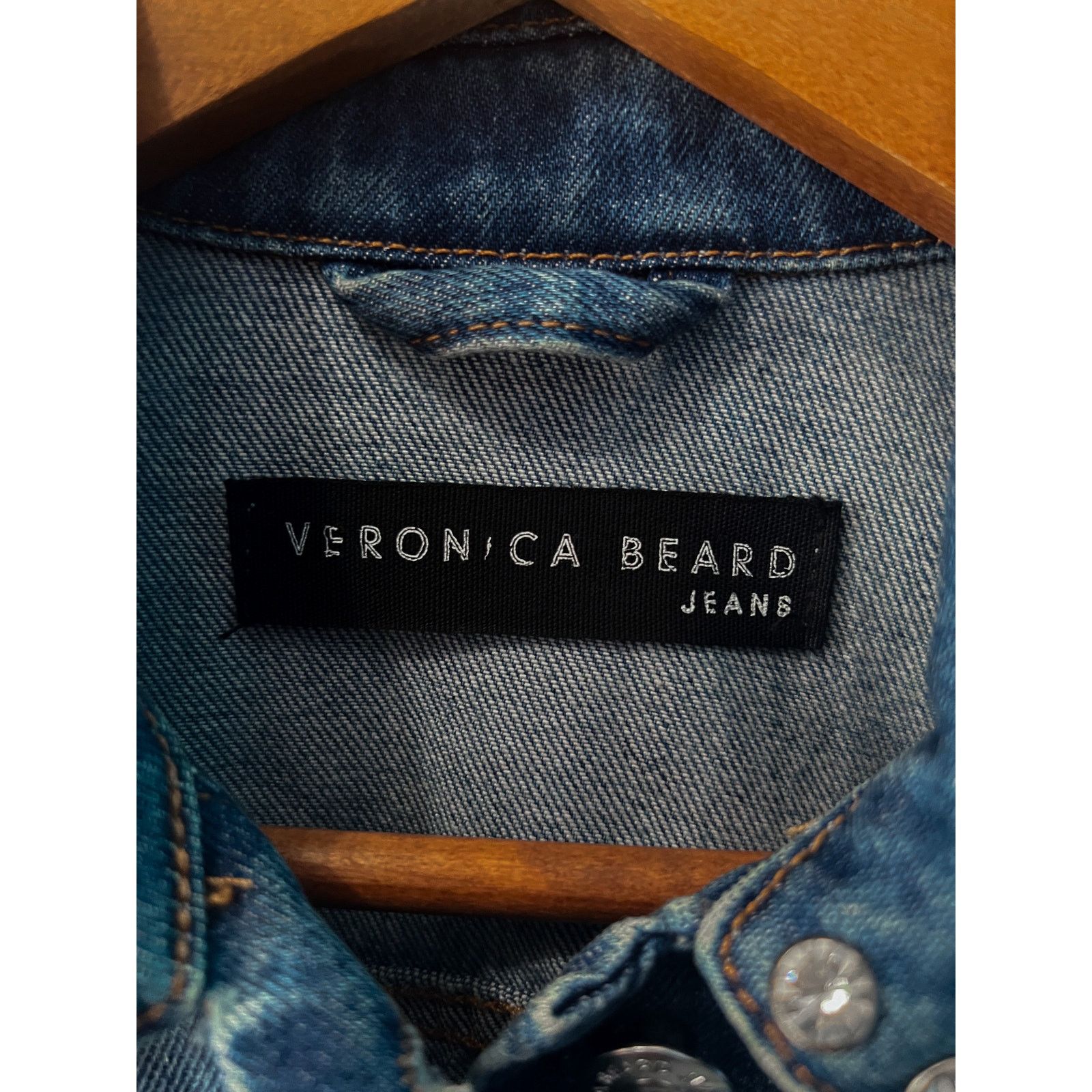 Veronica Beard ❣️RTP $500❣️ Veronica Beard Denim Rhinestones Jeans Jacket Size XS / US 0-2 / IT 36-38 - 9 Thumbnail