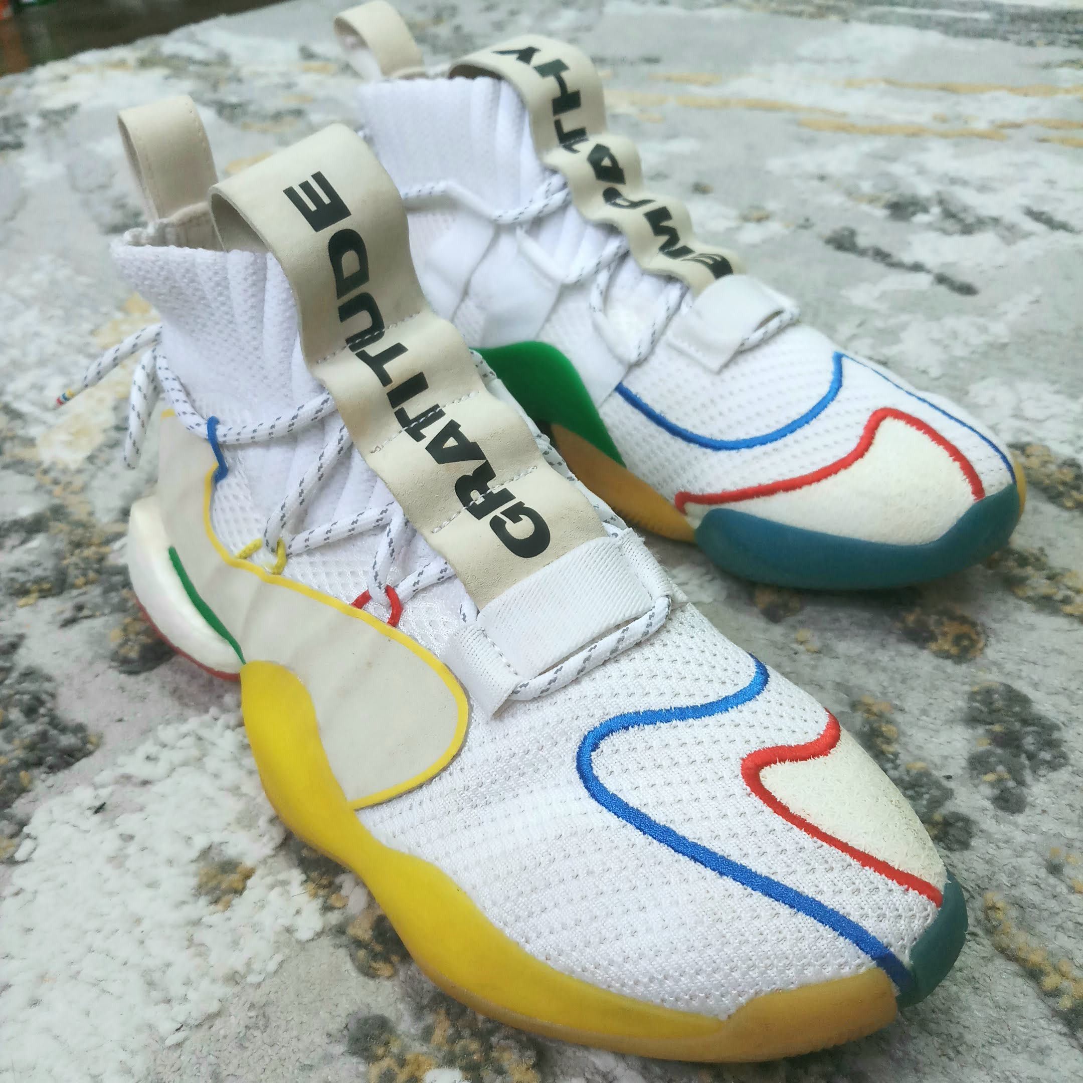 Adidas × Pharrell Adidas x Pharrell Williams Crazy BYW LVL X Shoes Size US 9.5 / EU 42-43 - 12 Thumbnail