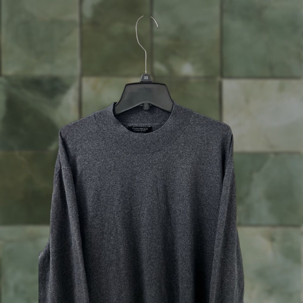 Banana Republic VINTAGE? No. Banana Republic Luxury Blend Sweater Mens XL Silk Cashmere Cotton Mock Neck L/S Size US XL / EU 56 / 4 - 1 Thumbnail