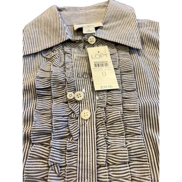 Loft LOFT classic shirt size O Size XS / US 0-2 / IT 36-38 - 3 Thumbnail