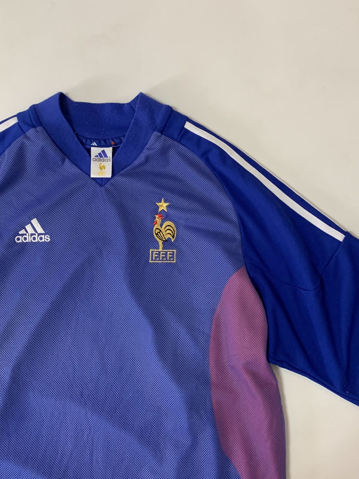 Adidas × Vintage France Home football shirt 2002 - 2004 Adidas Size US XL / EU 56 / 4 - 4 Thumbnail