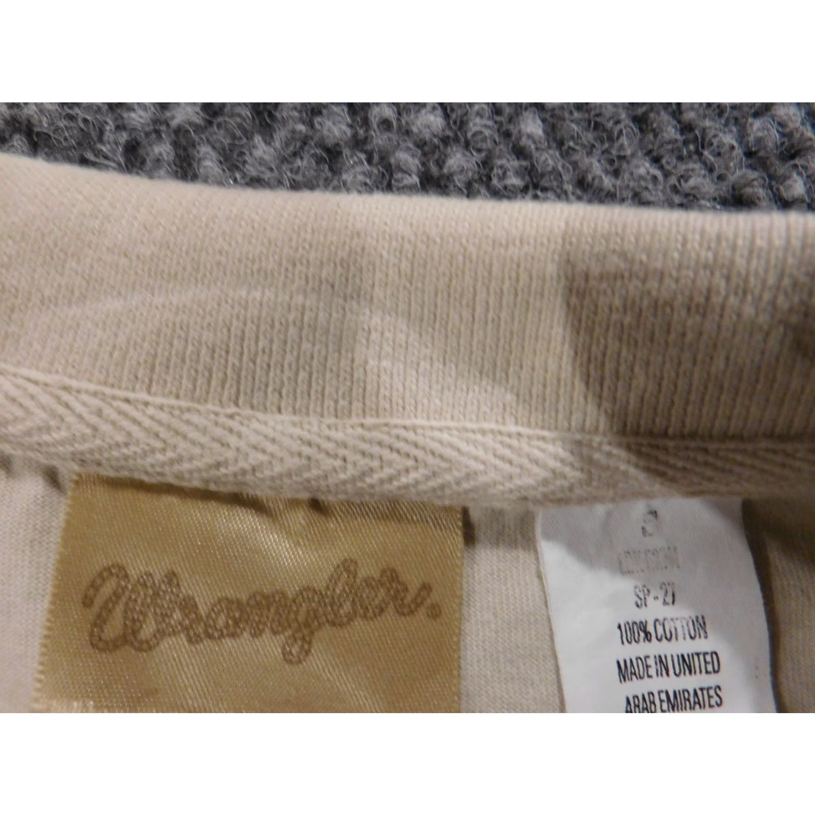 Wrangler Wrangler Blouse Womens S Beige Plaid Stretch Casual Western Button Long Sleeve Collared Pullover Cotton Polyester Rayon Vintage No Size S / US 4 / IT 40 - 5 Thumbnail