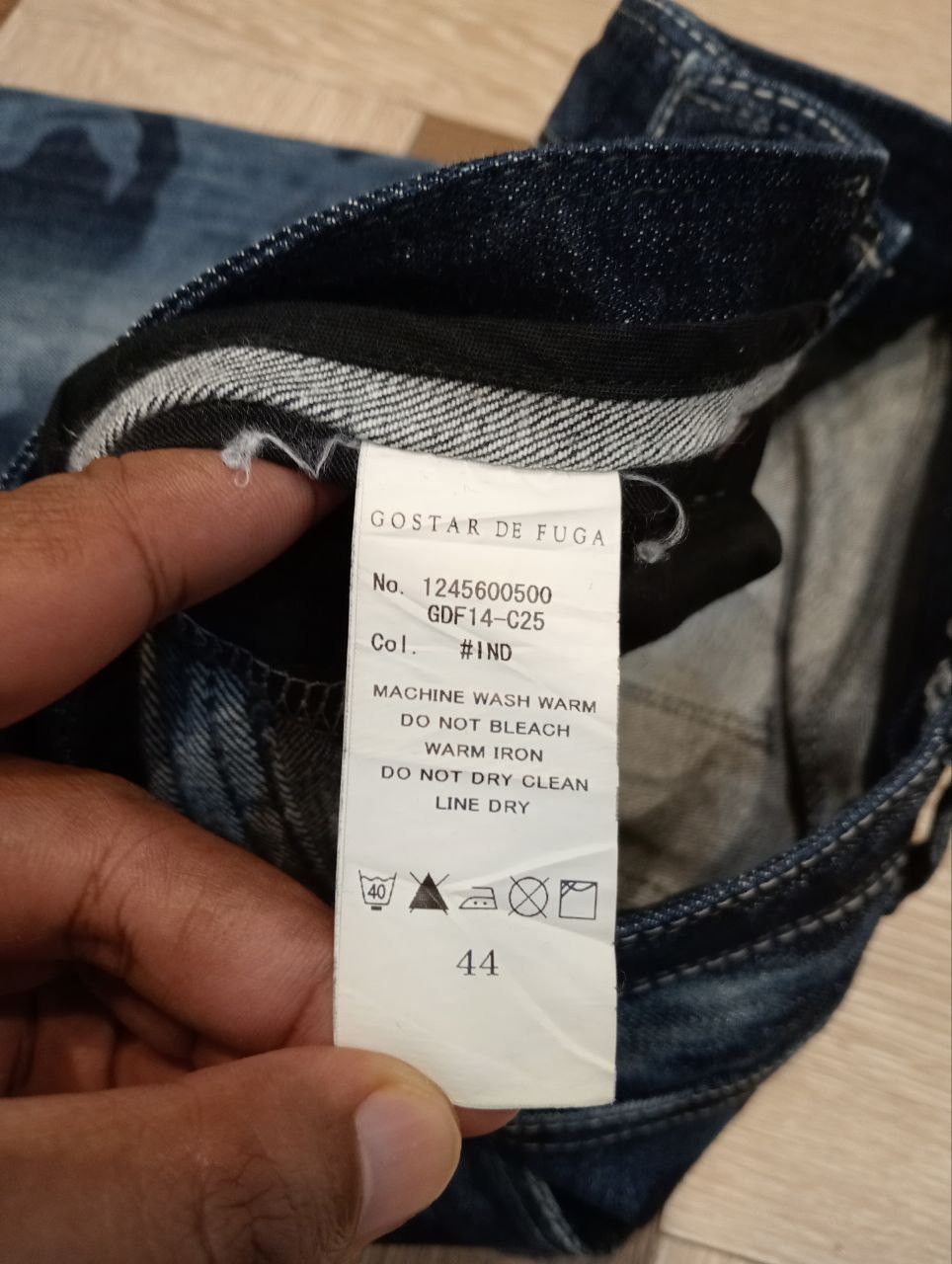 GOSTAR DE FUGA JAPANESE GOSTAR DE FUGA BLUE DENIM JEANS Size US 33 - 8 Thumbnail