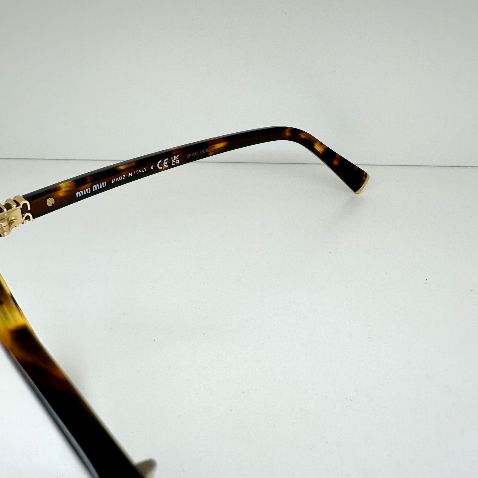Miu Miu MIU MIU Womens Eyeglasses Brown Panto Square Honey Havana Size ONE SIZE - 4 Thumbnail