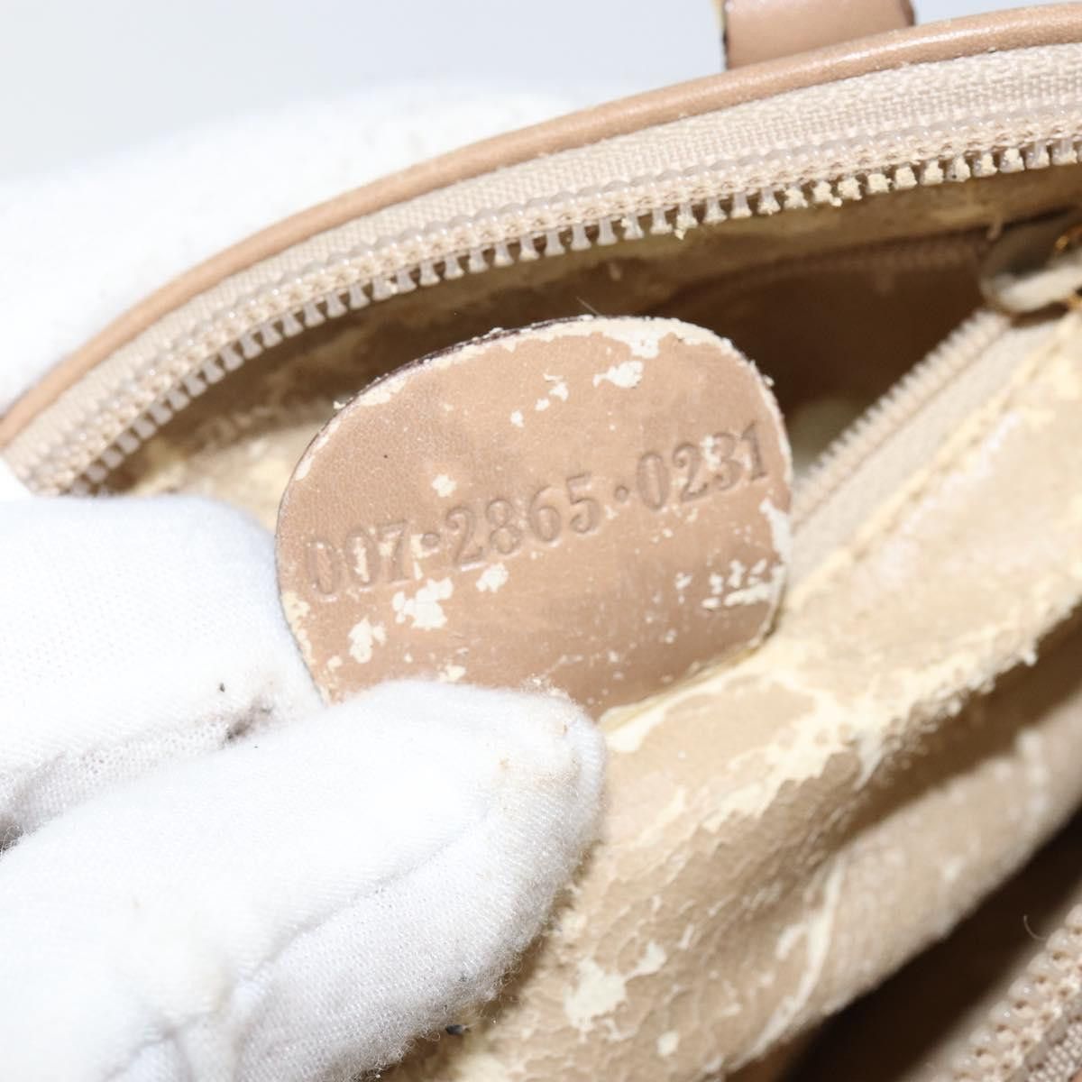 Gucci GUCCI Bamboo Handbag Leather Beige Gold 007 2865 007 2865 Size ONE SIZE - 13 Thumbnail