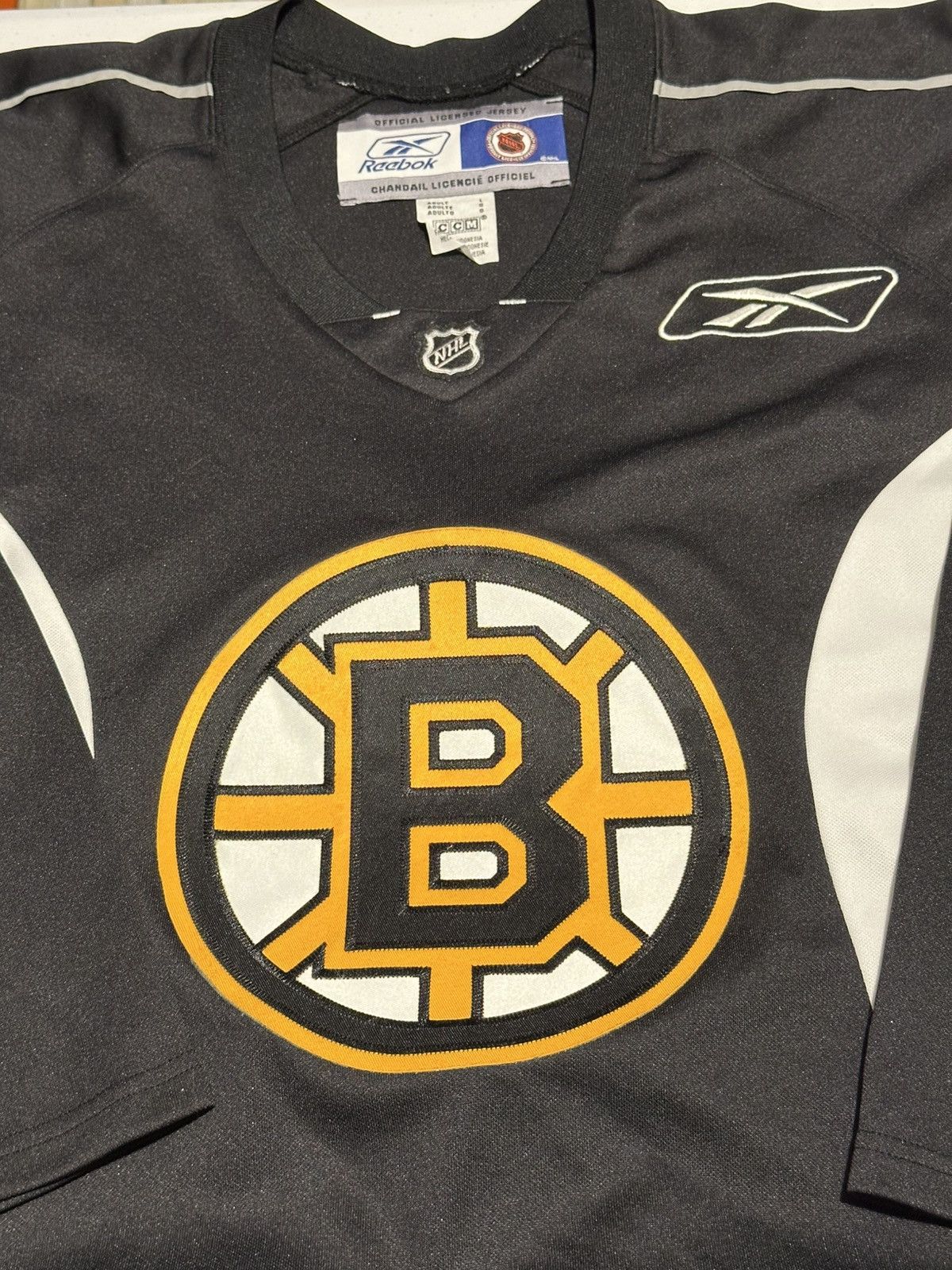 Reebok Vintage Boston Bruins NHL Hockey CCM Rebook jersey Size US L / EU 52-54 / 3 - 2 Thumbnail
