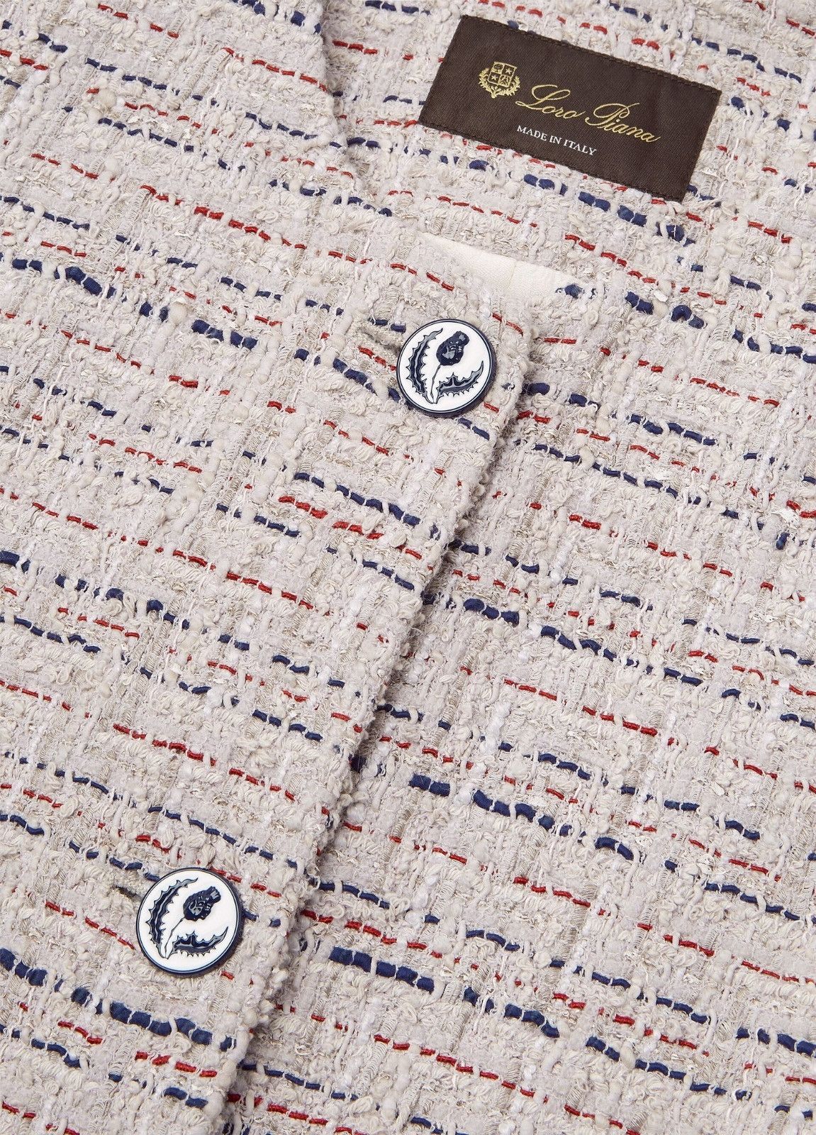 Loro Piana o1srvl11e0526 FAP0394 Oxton Tweed Coat in Multicolor Size S / US 4 / IT 40 - 4 Thumbnail