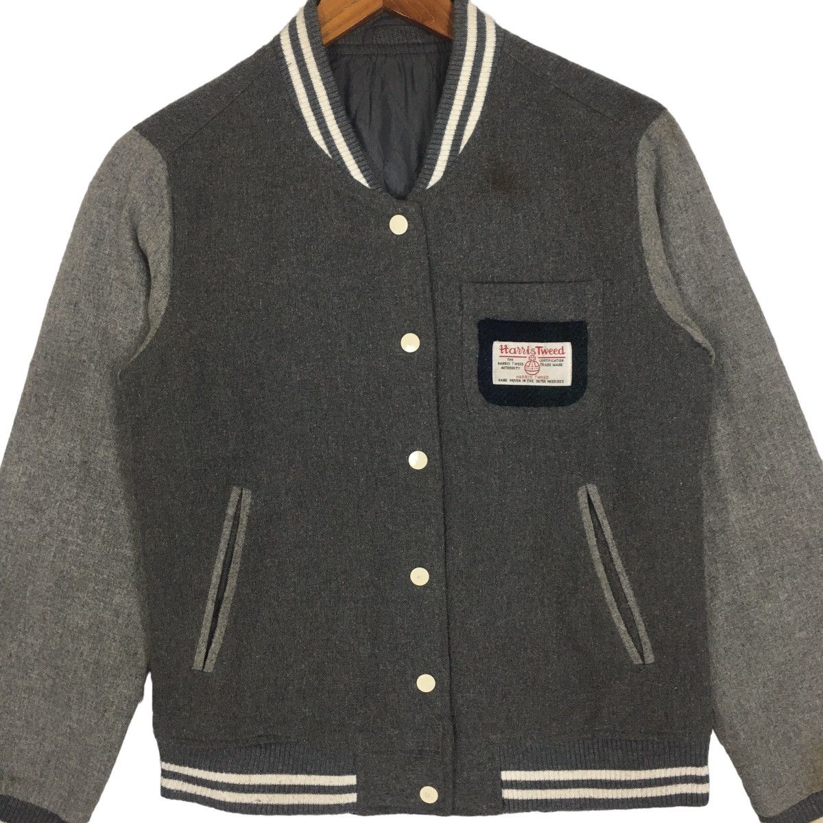 Harris Tweed Harris Tweed Woven Varsity Baseball Jacket Size XS Size XS / US 0-2 / IT 36-38 - 2 Thumbnail