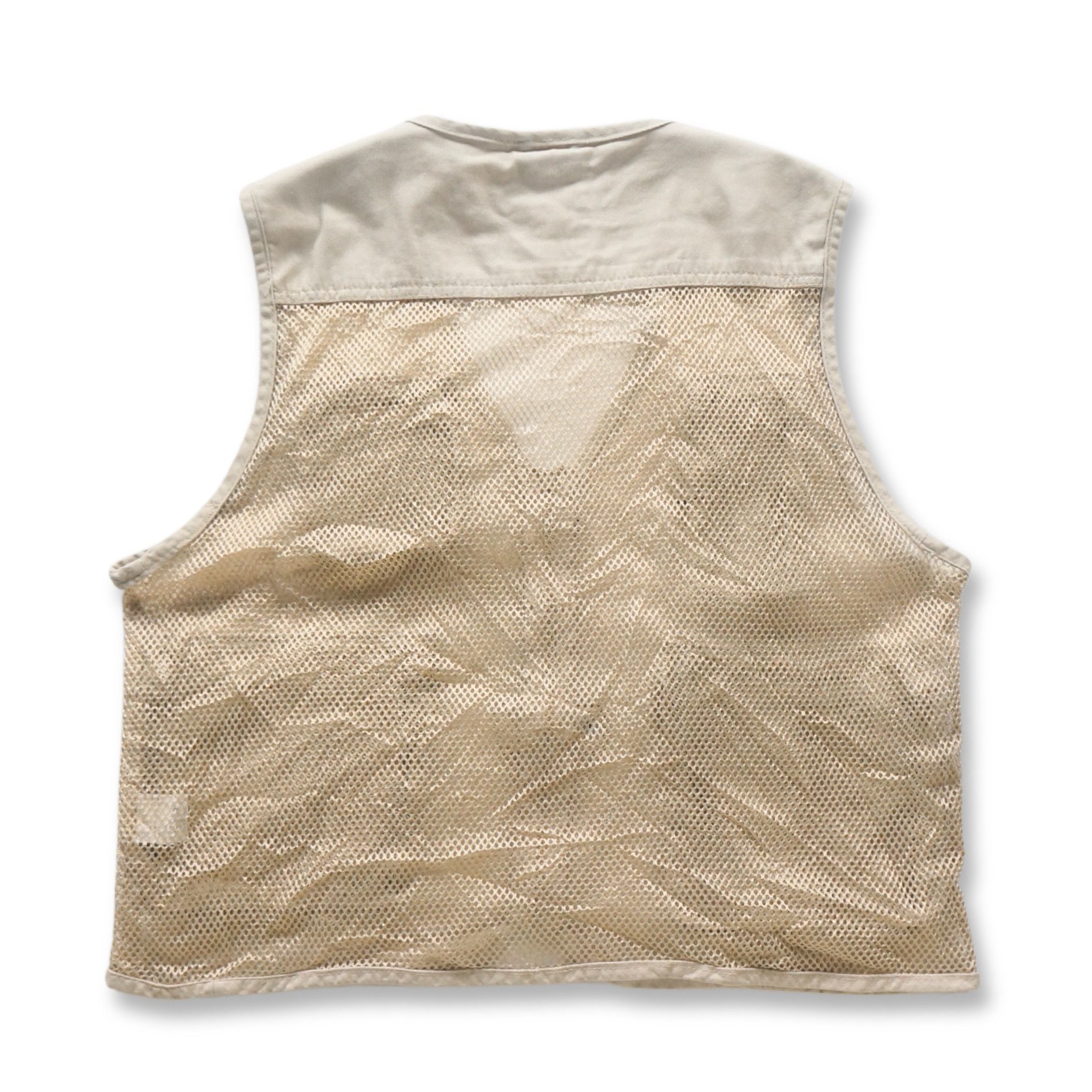 Japanese Brand Nepuca Multi-Pockets Beige Mesh Vest Size US M / EU 48-50 / 2 - 2 Thumbnail