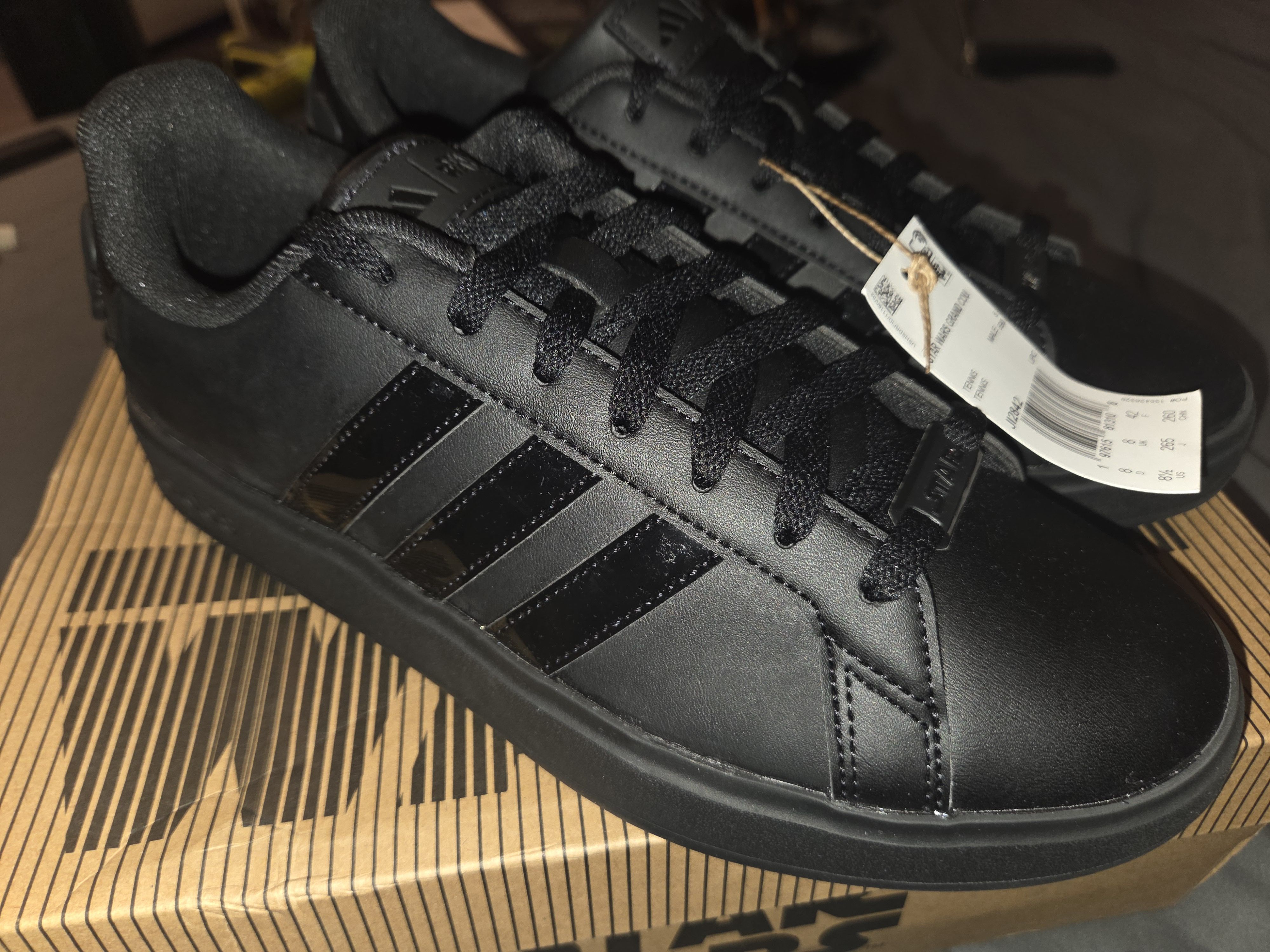 Adidas × Star Wars Adidas Star Wars Grand Court Black Size US 8.5 / EU 41-42 - 6 Thumbnail