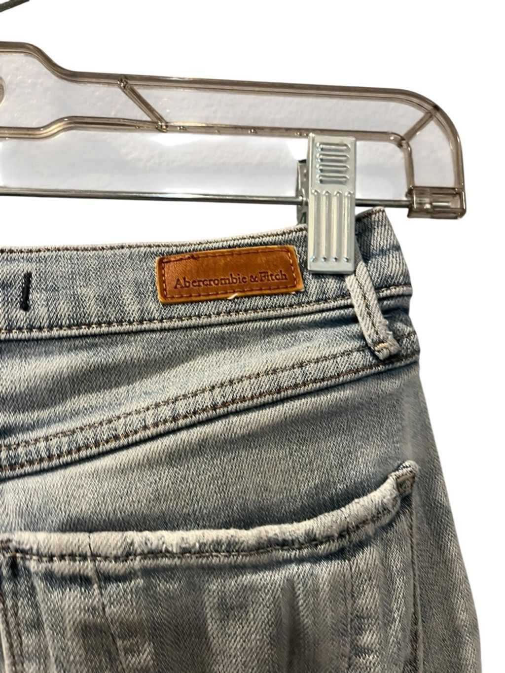 Abercrombie & Fitch Abercrombie Distressed Denim Shorts Blue Button Fly Size 24 Size 25" / US 0 / IT 36 - 7 Thumbnail