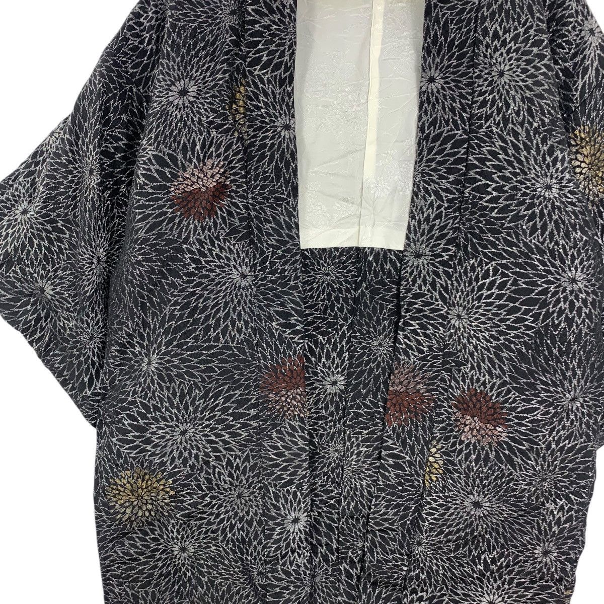 Vintage Vintage 70s KIMONO JAPAN HAORI Geometric Traditional Geisha Size XXL / US 16-18 / IT 52-54 - 5 Thumbnail