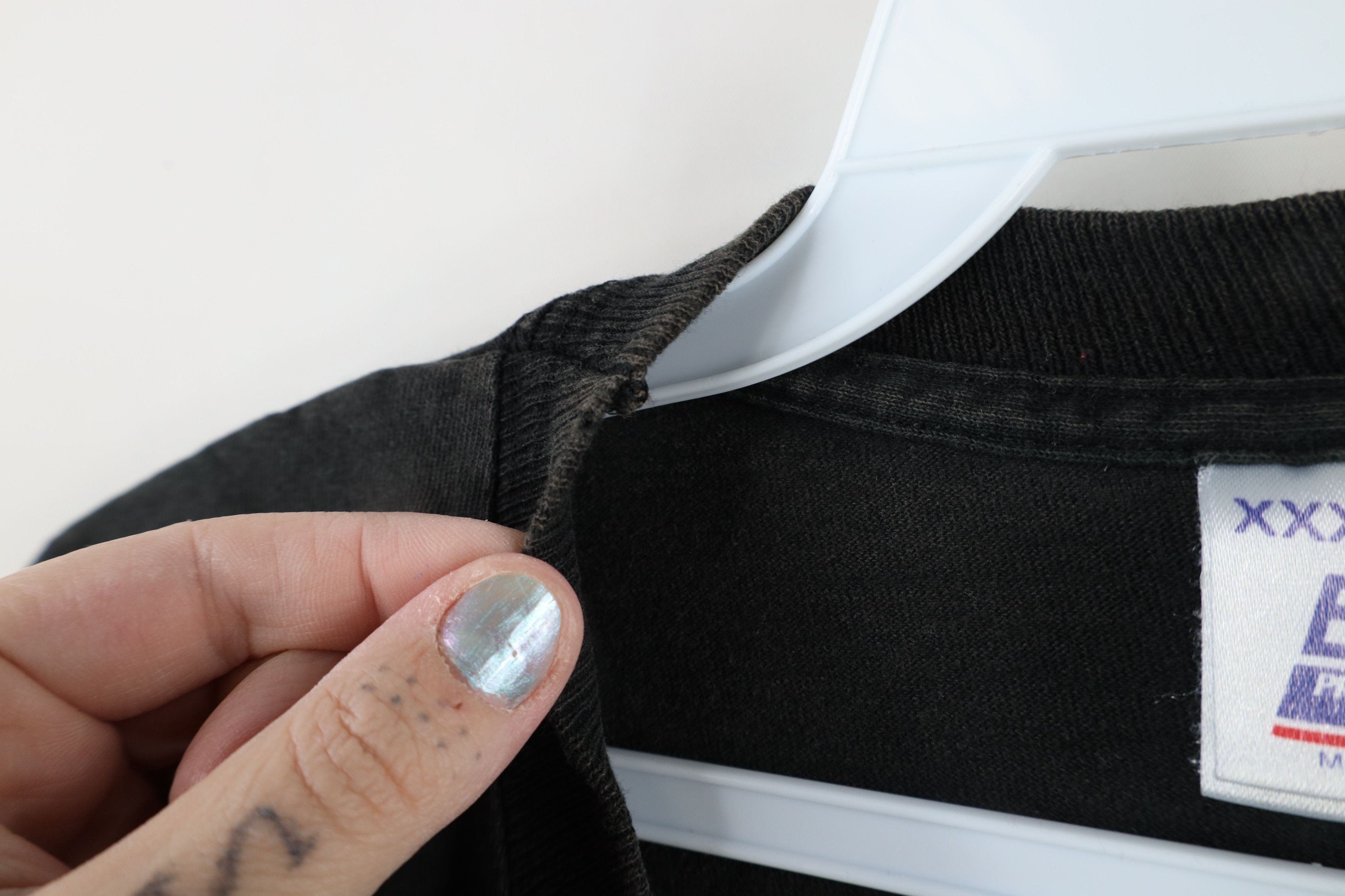 Vintage Vintage 90s Streetwear Short Sleeve T-Shirt Black Cotton USA Size US XXL / EU 58 / 5 - 12 Thumbnail