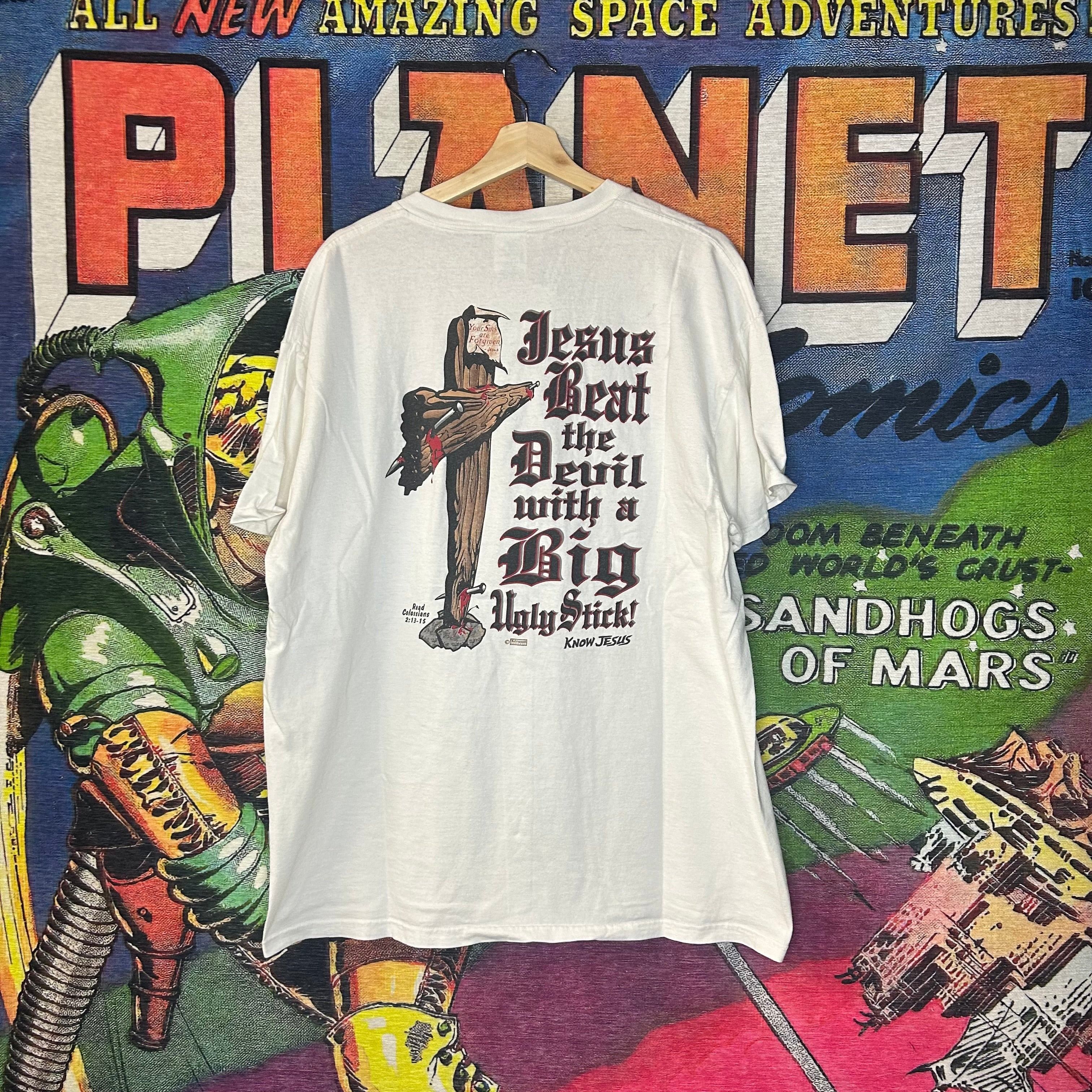 Vintage Y2K Jesus Crucifixion Tee Size XL Size US XL / EU 56 / 4 - 2 Thumbnail