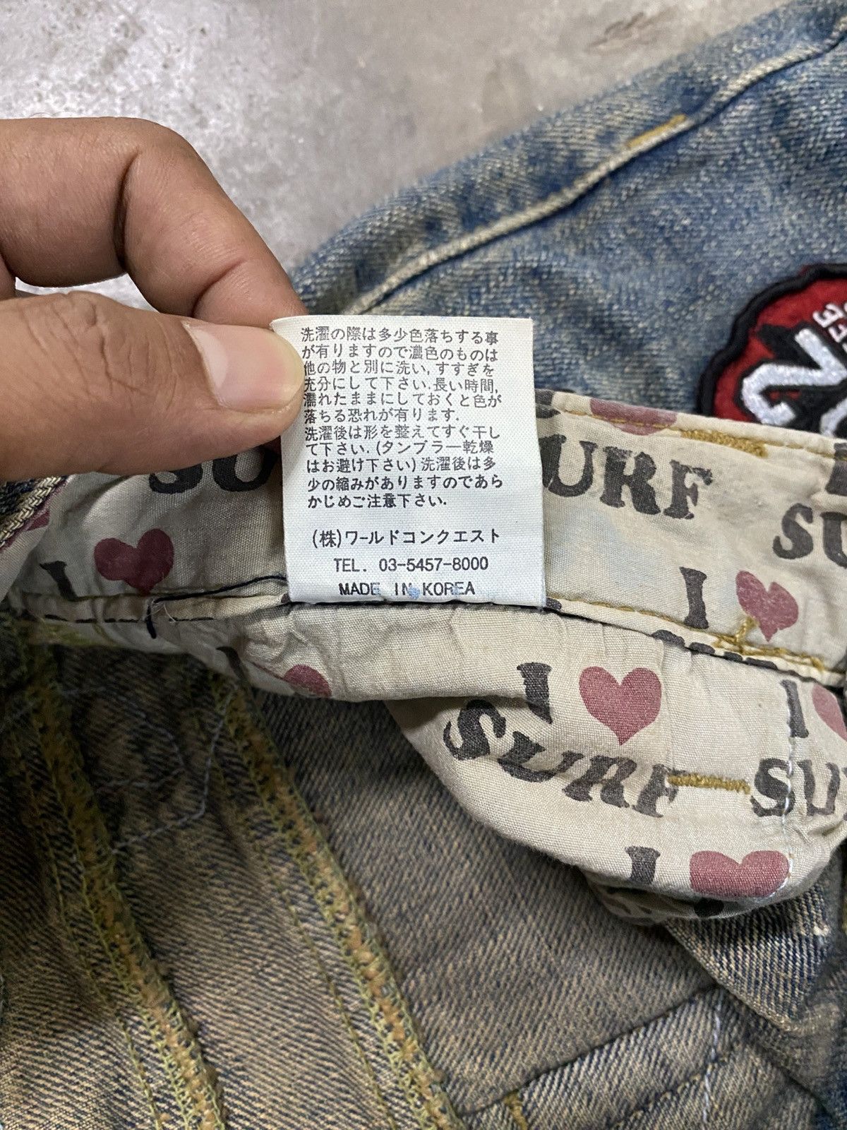 Hysteric Glamour × If Six Was Nine × Japanese Brand Japanese Buzz Spunky I❤️Surf Distressed Denim @264 Size US 30 / EU 46 - 15 Thumbnail
