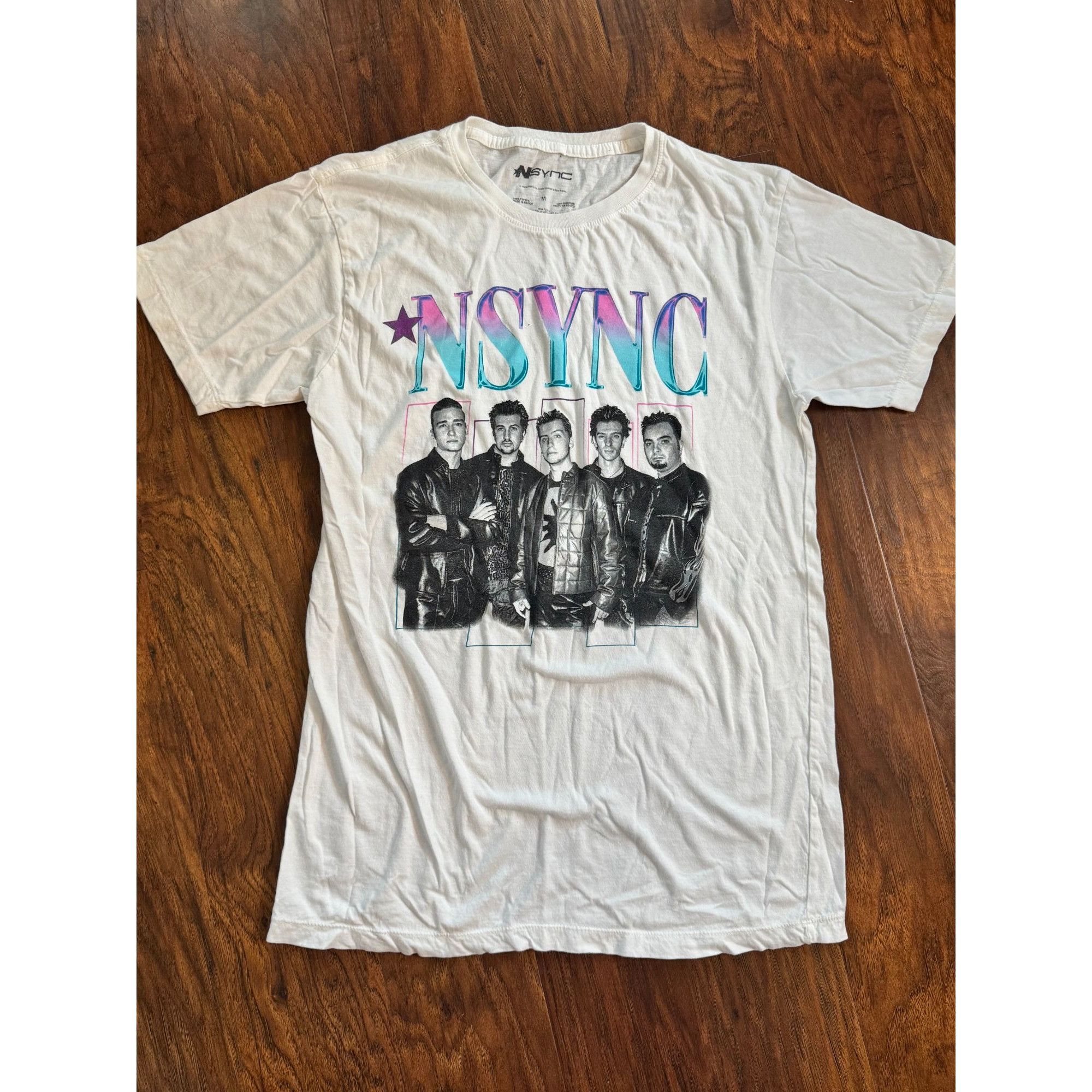 Other NSYNC White Graphic Band T-Shirt M 100% Cotton Crew Neck Sho Size US M / EU 48-50 / 2 - 1 Thumbnail