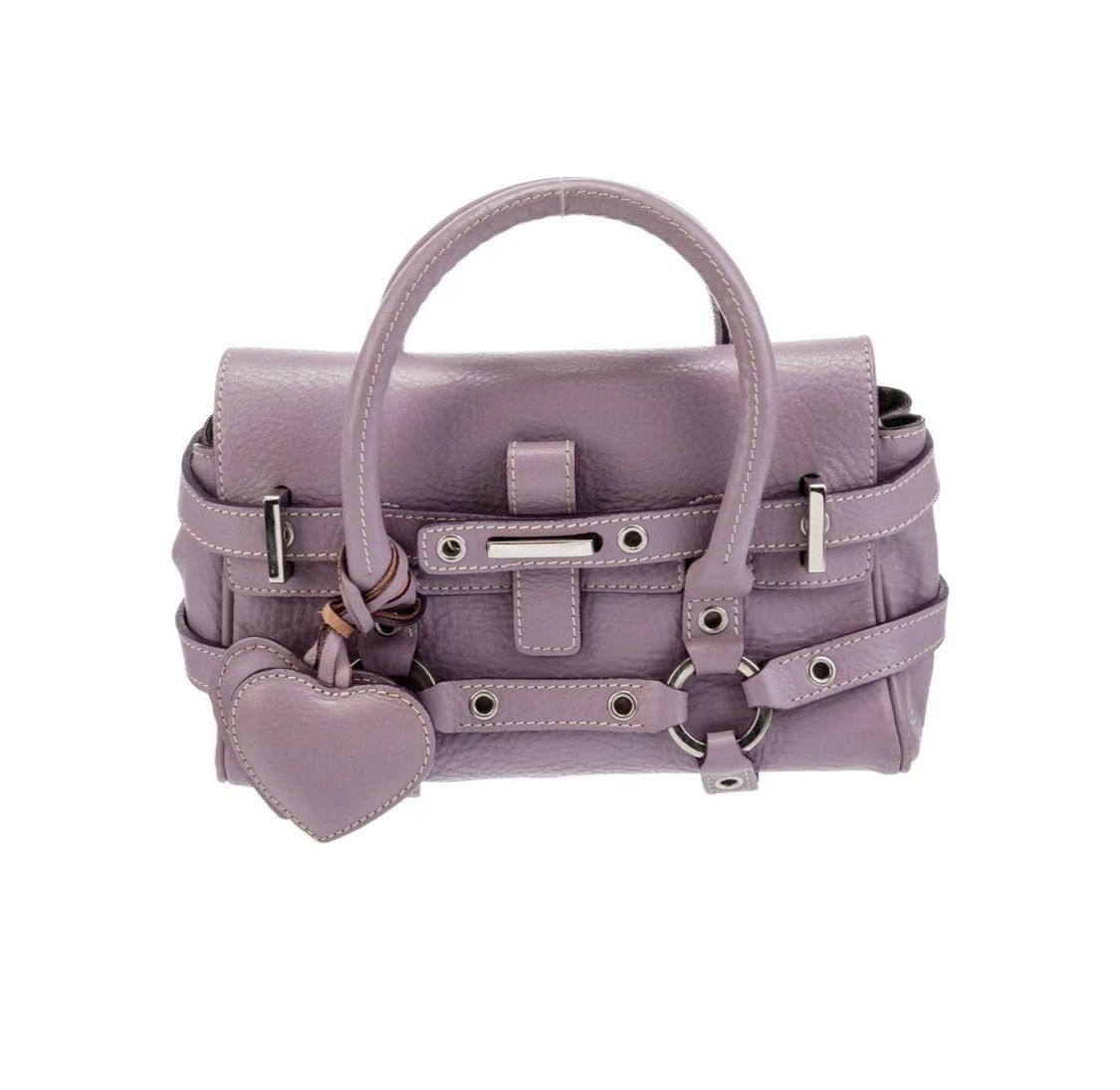 image of Luella Gisele Vintage 90’S Leather Pink Large Shoulder Bag, Women's