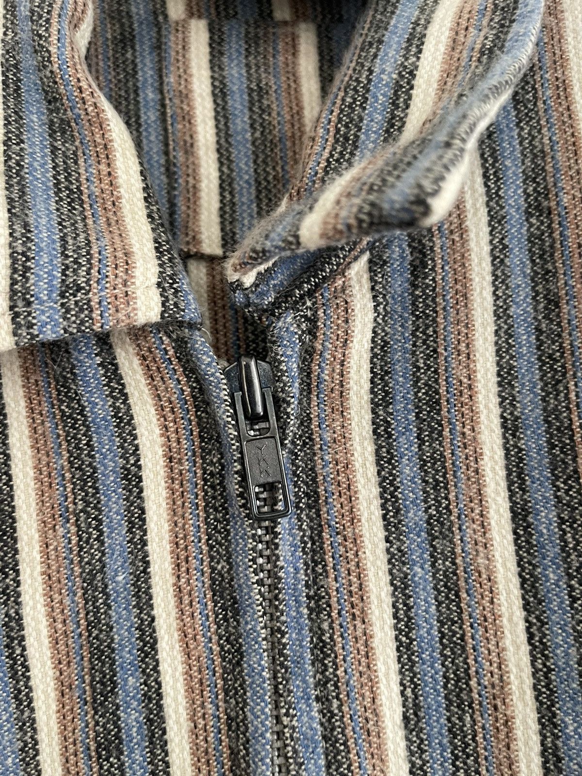 Japanese Brand Dub Factory Stripe Zipup Jacket Japanese Brand Akira Size US L / EU 52-54 / 3 - 6 Thumbnail