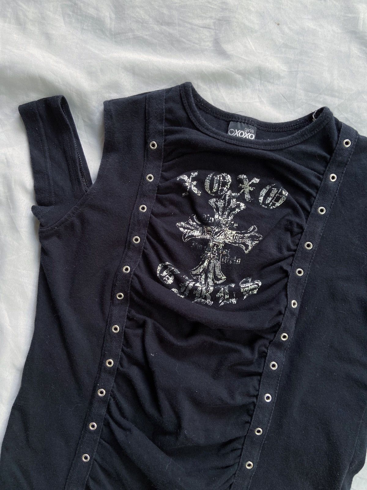 Le Grande Bleu (L.G.B.) XOXO Y2K PUNK STYLE TEE Size US XS / EU 42 / 0 - 3 Thumbnail