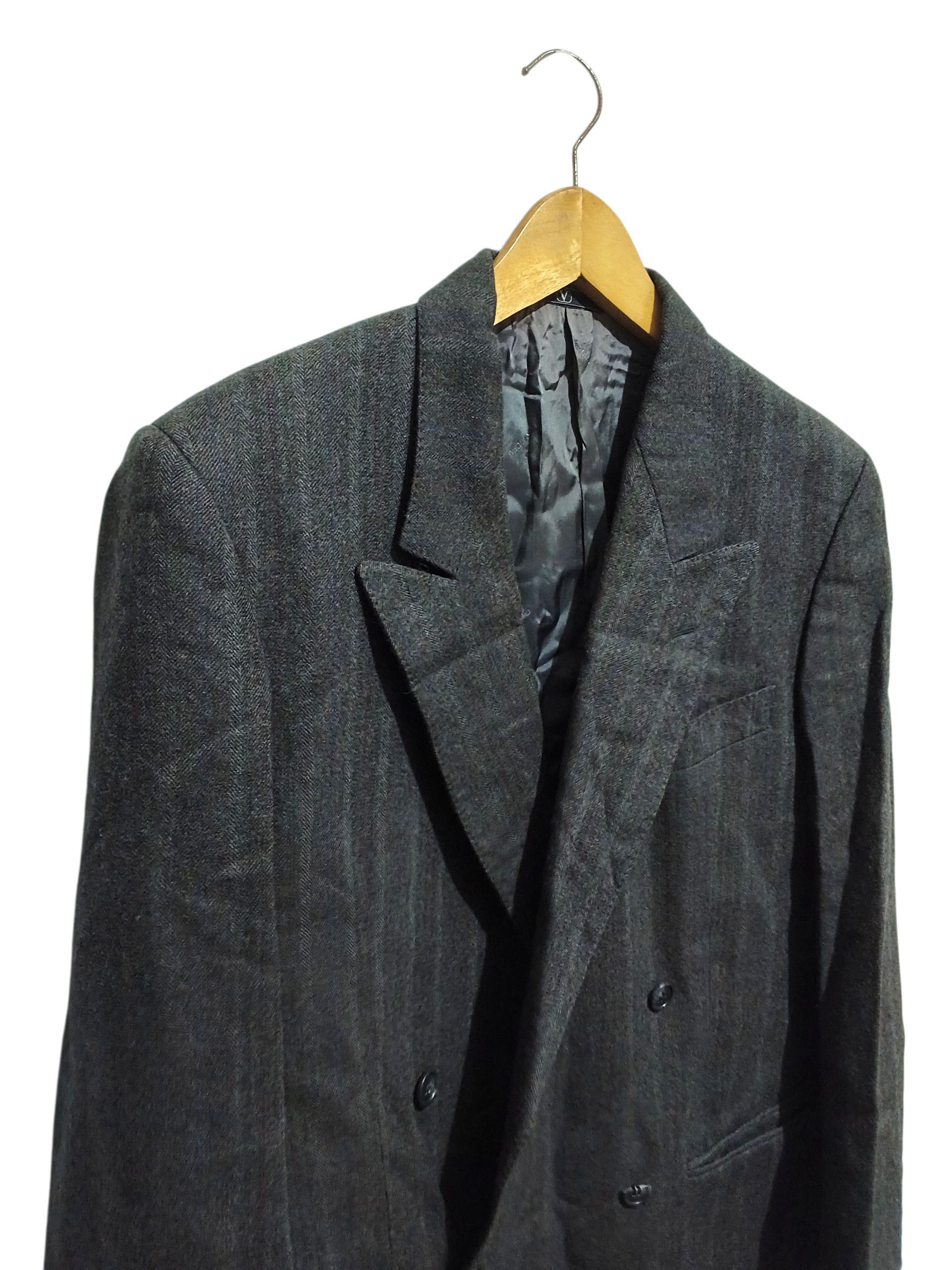 Valentino Valentino Uomo 80-90s Wool Double Breasted suit set up Size 48R - 4 Thumbnail