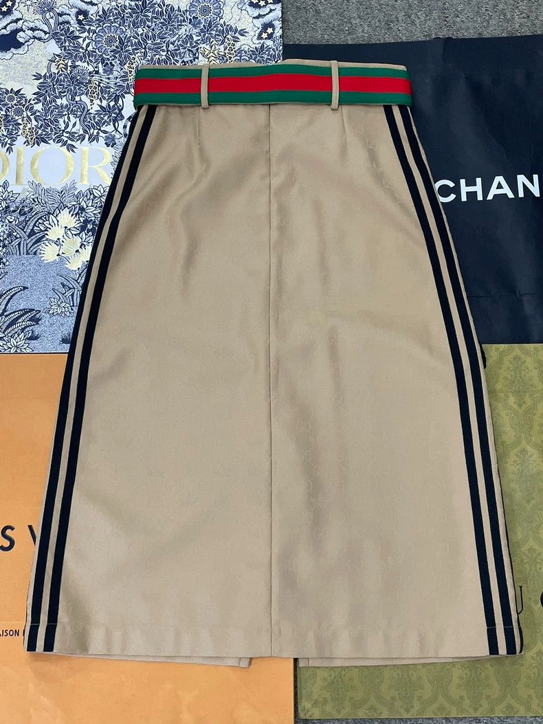 Other Gucci Co-branded khaki colour old flower dark pattern prin Size 26" / US 2 / IT 38 - 3 Thumbnail