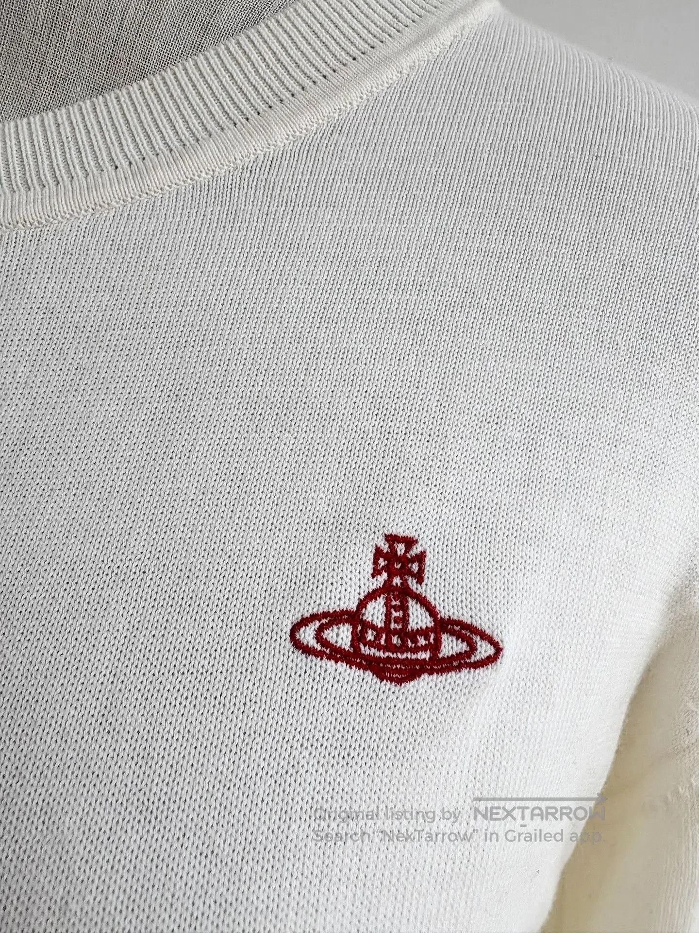 Vivienne Westwood Vivienne Westwood White Saturn Knit Sweater. Size S / US 4 / IT 40 - 3 Thumbnail