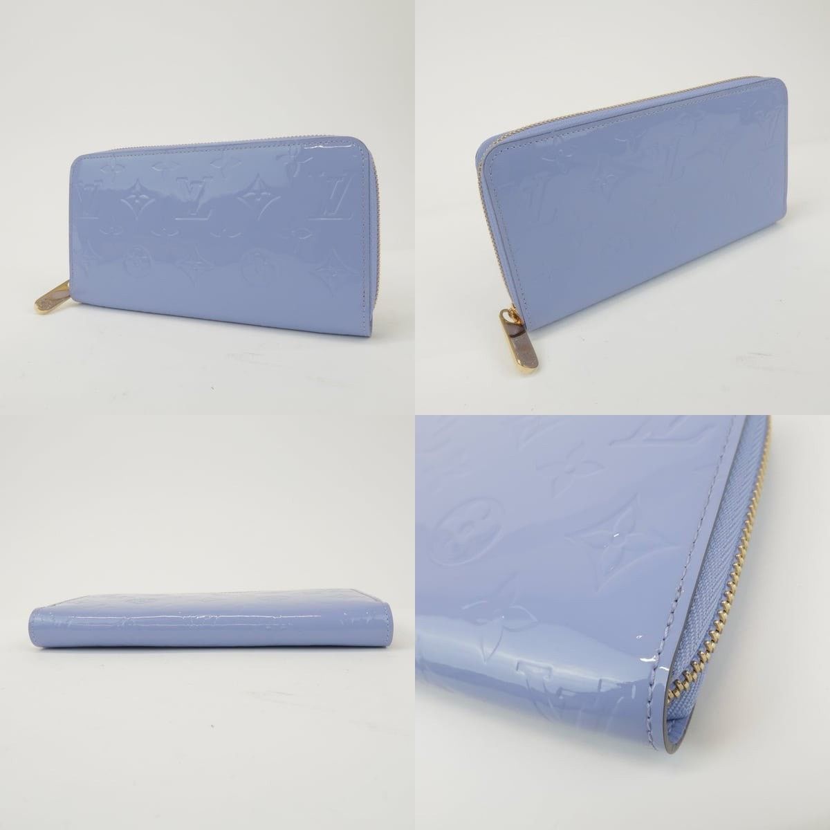 Louis Vuitton Louis Vuitton Monogram Vernis Zippy Wallet Patent Purple Size ONE SIZE - 3 Thumbnail