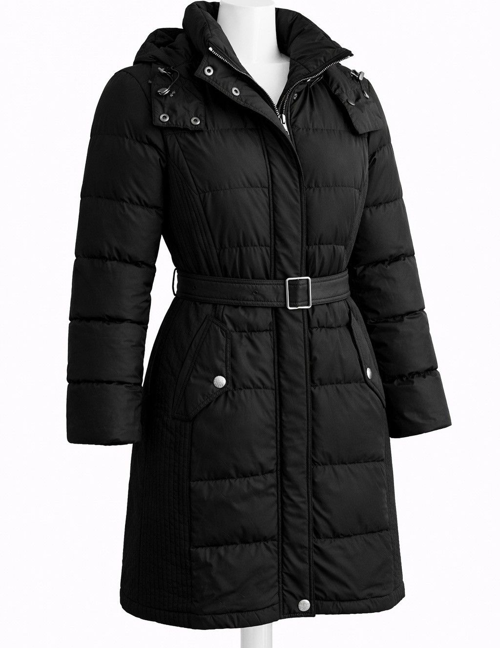 Burberry Burberry Black Belted Down Puffer Jacket w Hood S/P Size S / US 4 / IT 40 - 5 Thumbnail