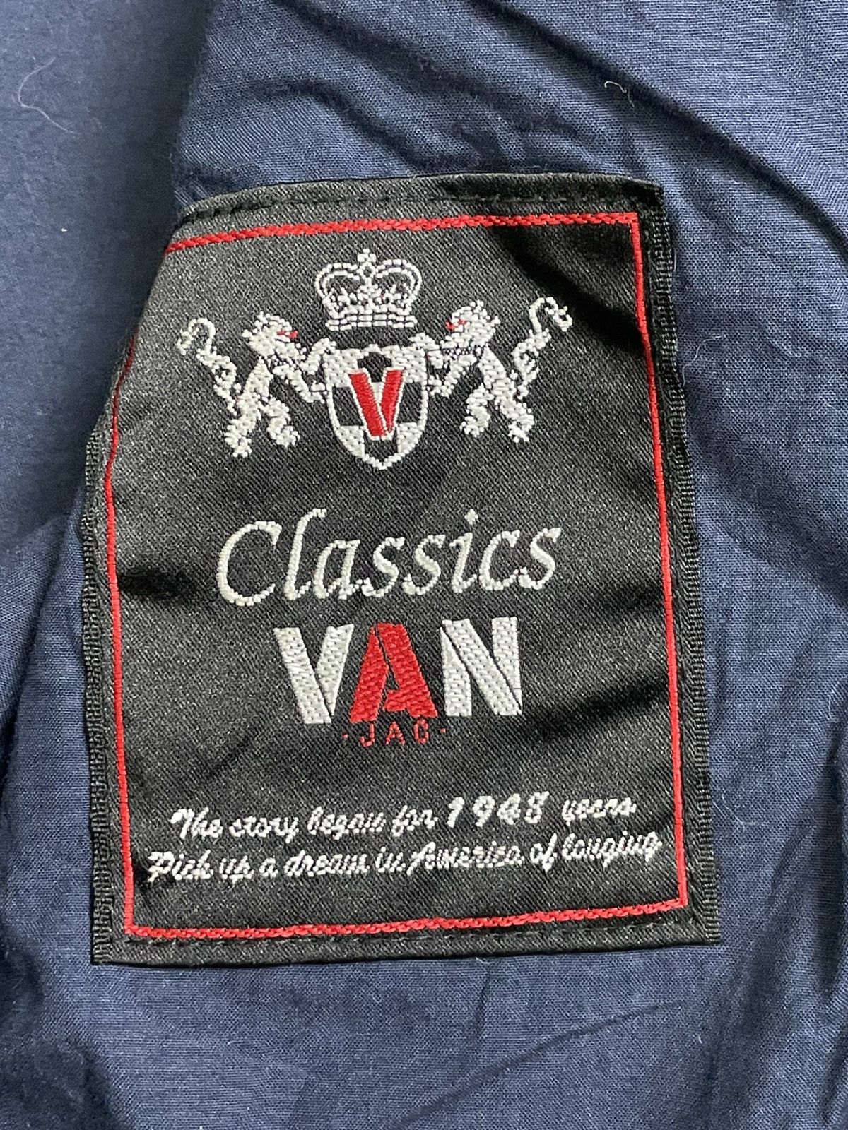 Japanese Brand × Vintage Classic Van Jacket x Japanese Brand Cotton Zipper (38) Size US S / EU 44-46 / 1 - 3 Thumbnail