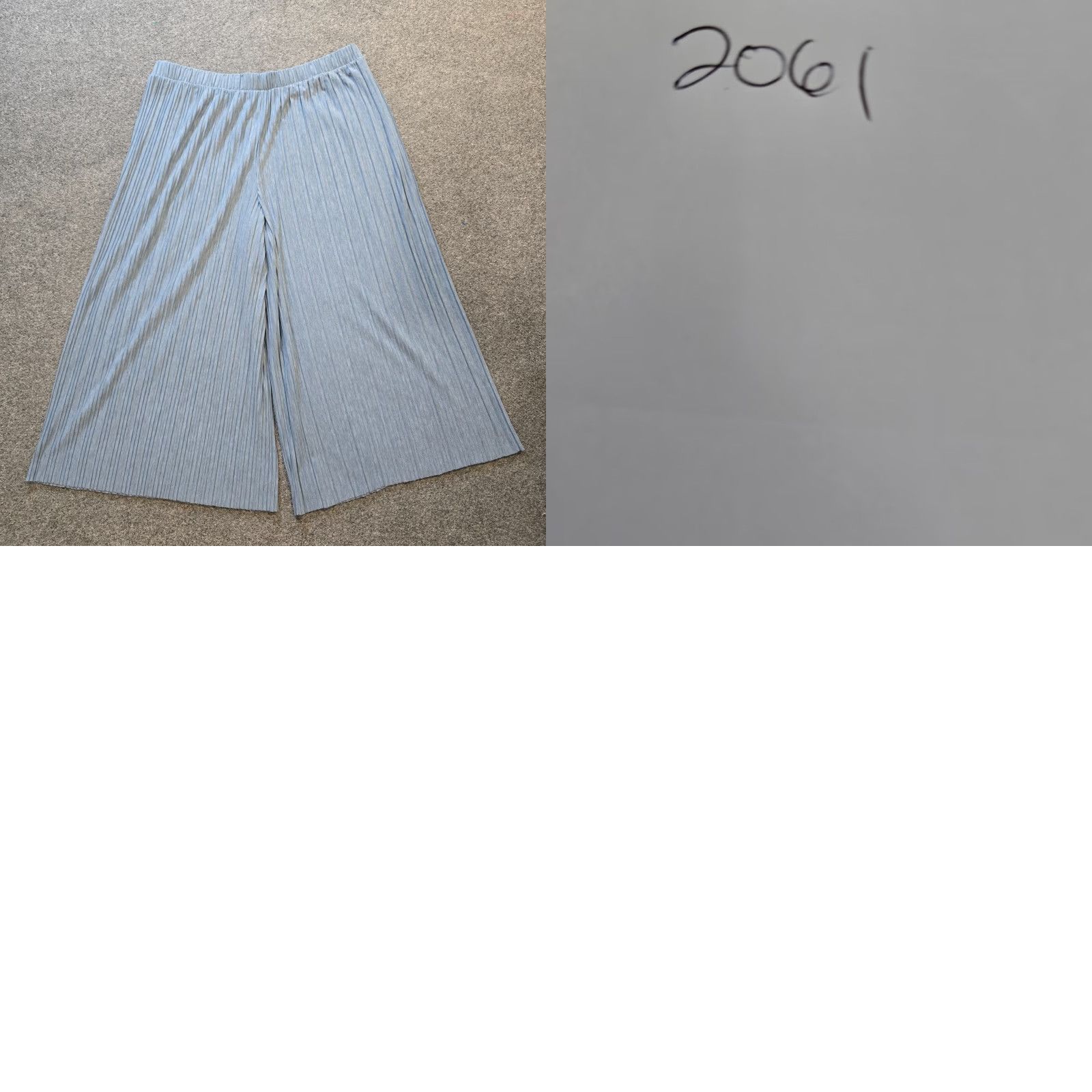 J. Jill J Jill Pants Womens Large Blue Pleated Pull On Wide-Leg Comfort Casual Lounge Shirt? Size 36" / US 14 / IT 50 - 8 Thumbnail