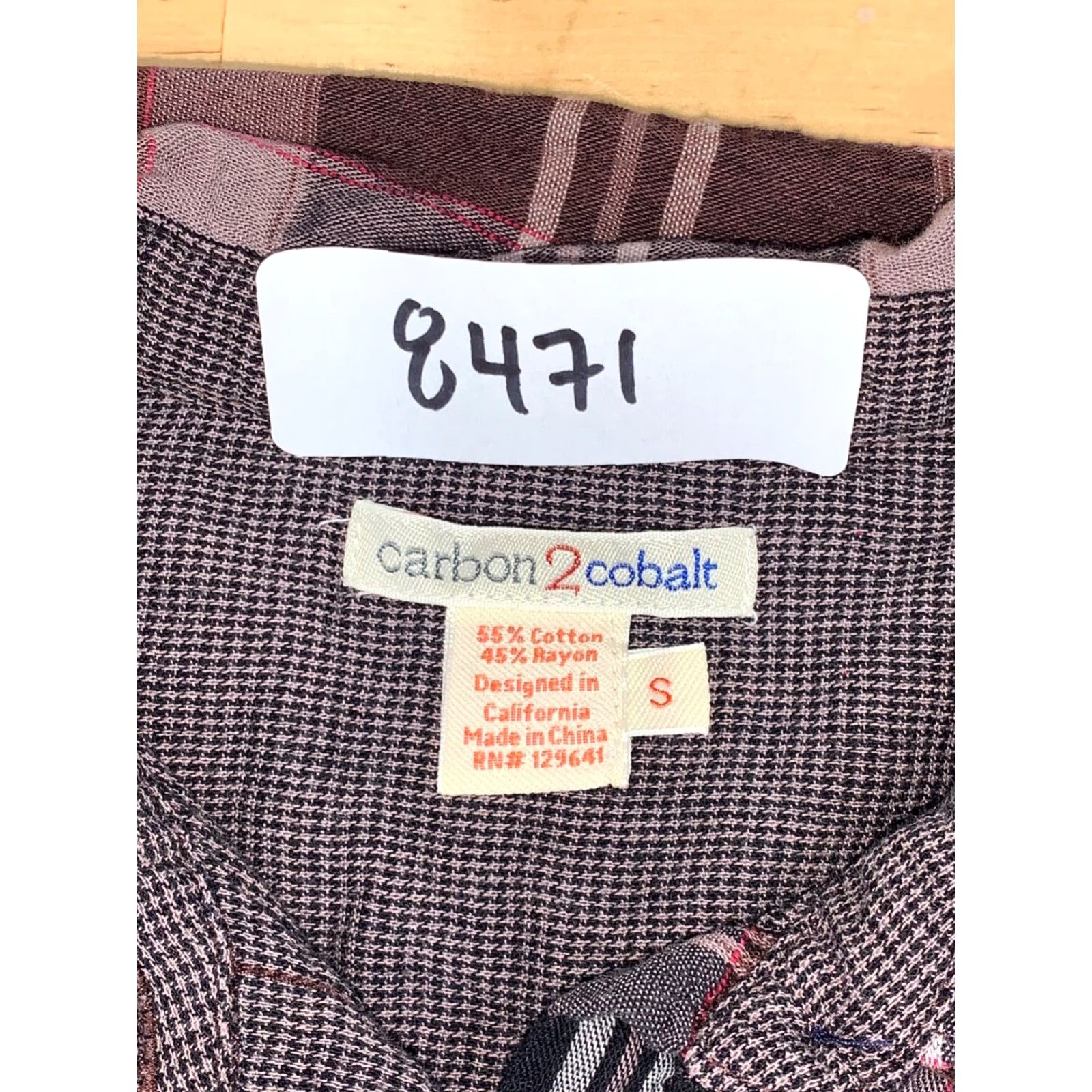 Carbon2Cobalt Carbon 2 Cobalt Button-Up Shirt Mens S Plaid Casual Long Sleeve Multicolor Regular Button Closure | Mens | Shirt | Plaid Casual Long Sleeve Button Up Size US S / EU 44-46 / 1 - 2 Thumbnail