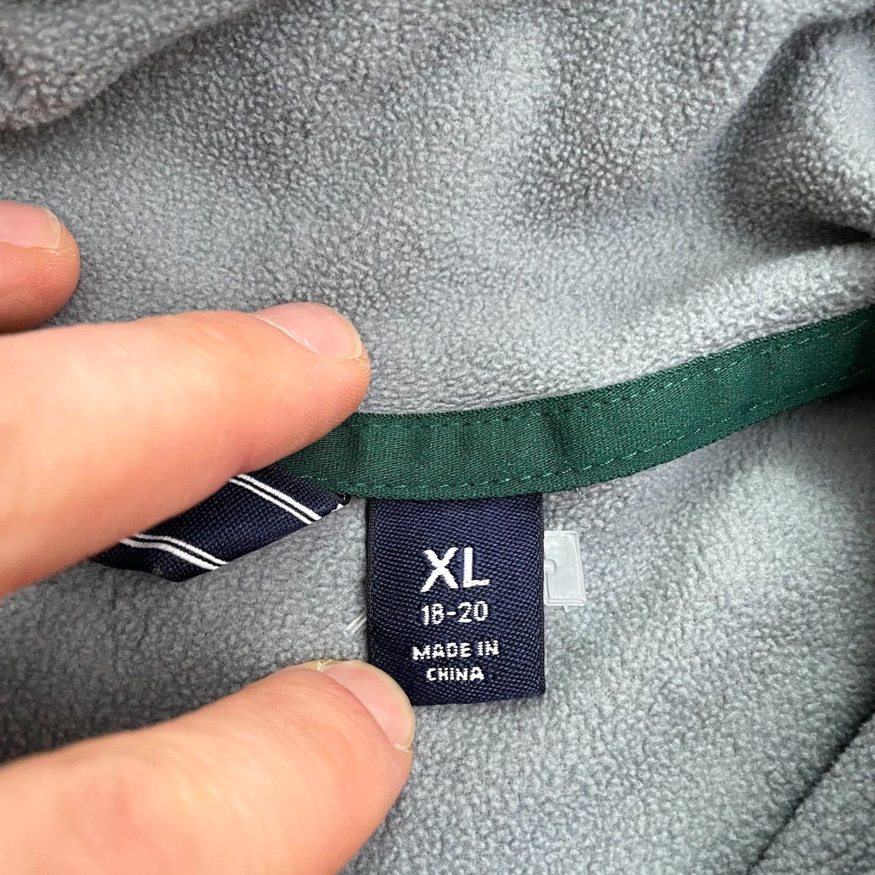 Lands' End Lands' End Fleece Jacket Womens XL Gray 1/4 Zip Outdoor Adventure Hiking Regular Fit Casual Size XL / US 12-14 / IT 48-50 - 5 Thumbnail