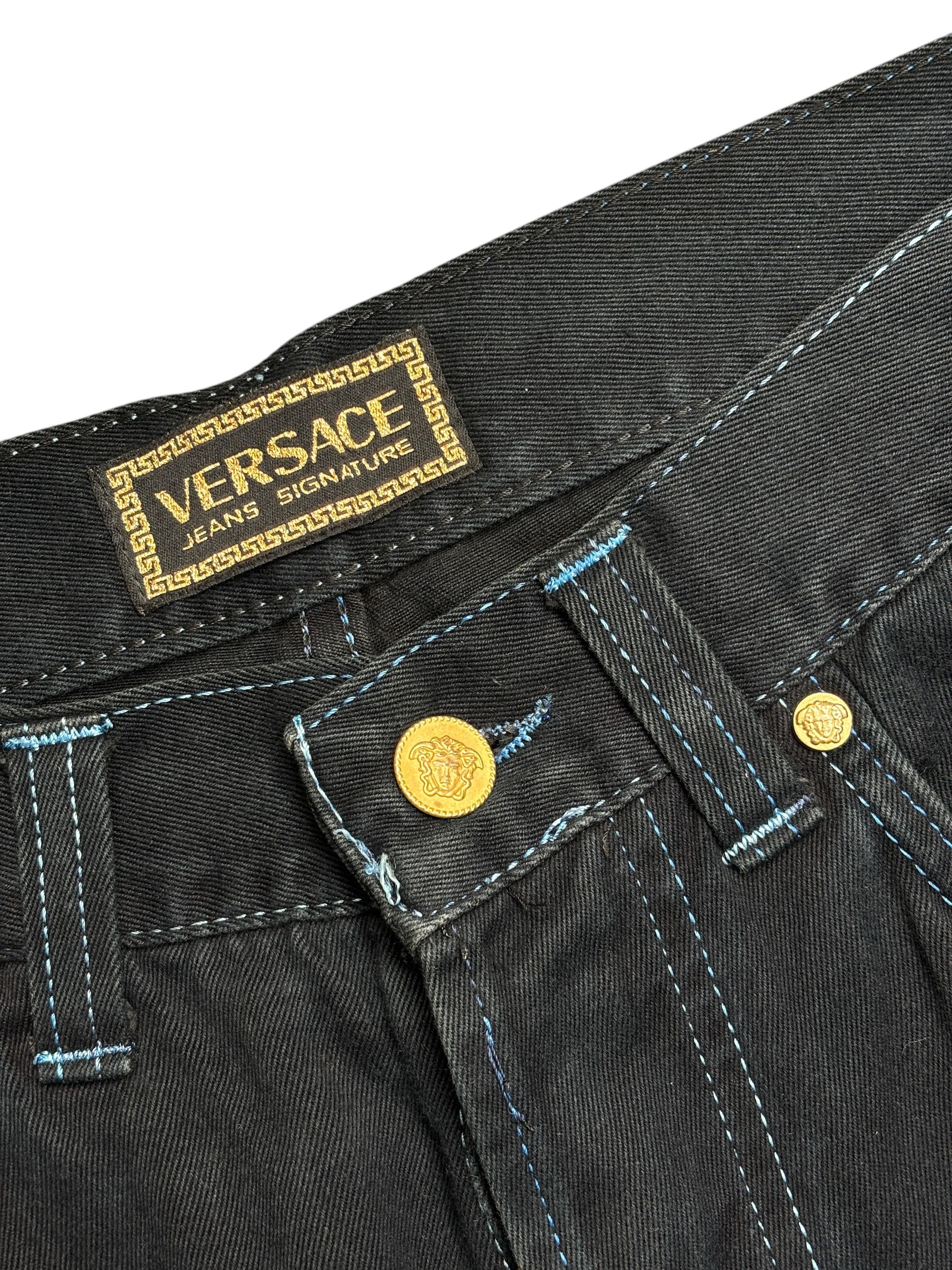 Versace × Vintage Vintage Versace Medusa Jeans Signature Denim Pants Size US 32 / EU 48 - 7 Thumbnail