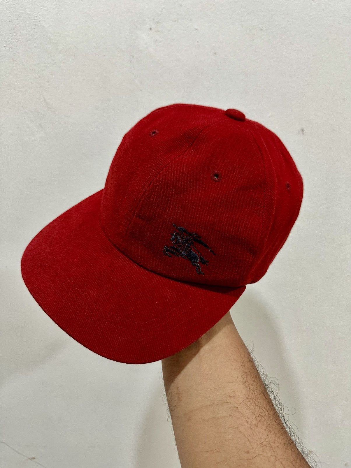 Burberry BIG LOGO Burberry Black Label Baseball Hat Size ONE SIZE - 2 Thumbnail