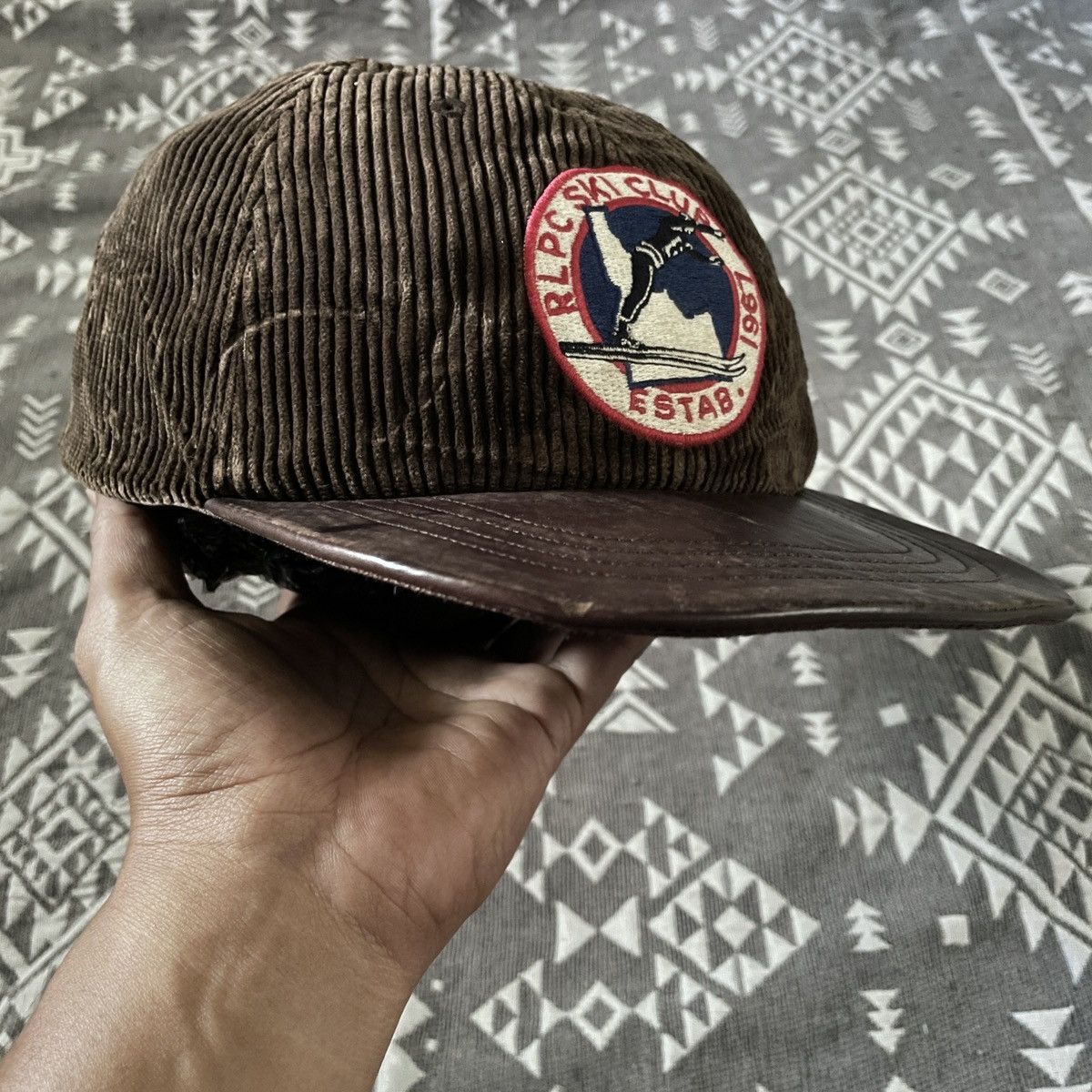 Polo Ralph Lauren Vintage polo Ski leather corduroy hats Size ONE SIZE - 3 Thumbnail