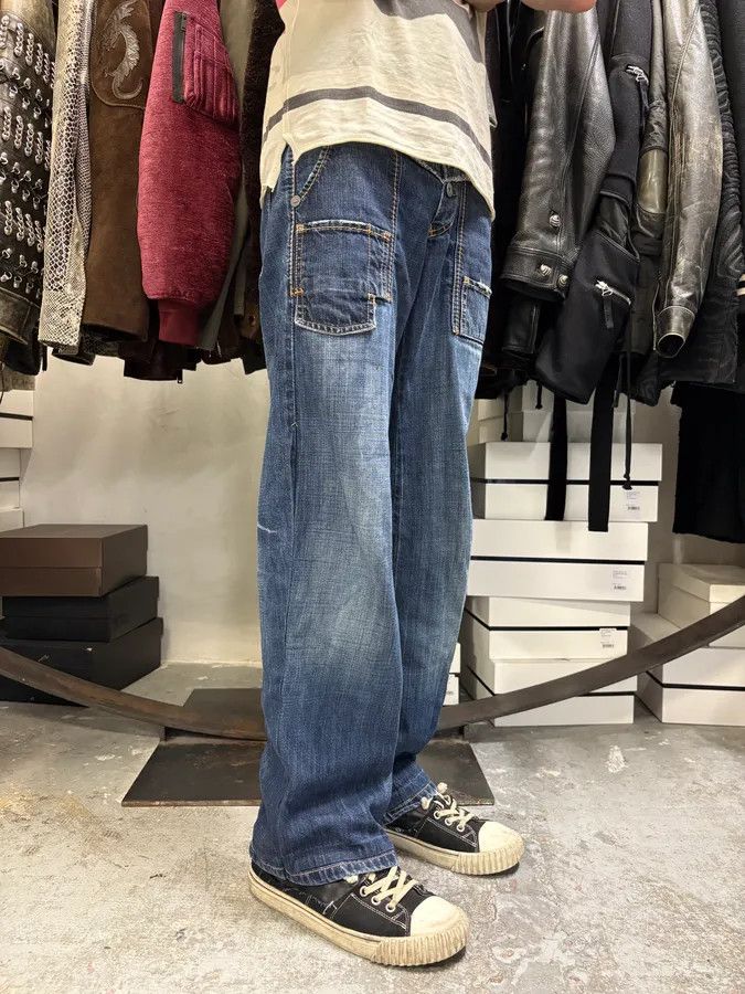 Designer × Marithe + Francois Girbaud × Vintage 2000s Marithé + François Girbaud Wide Denim Jeans Size US 30 / EU 46 - 4 Thumbnail
