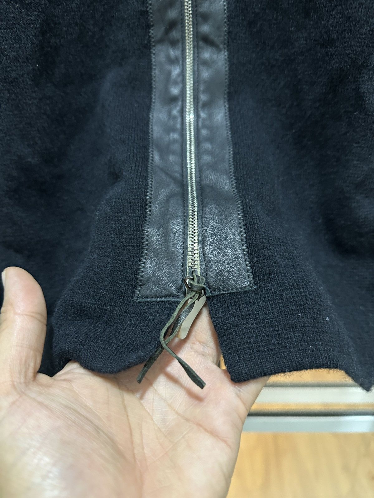 Other Cividini Italian Designer Wool & Calfskin Zipper Knitted Size US M / EU 48-50 / 2 - 6 Thumbnail