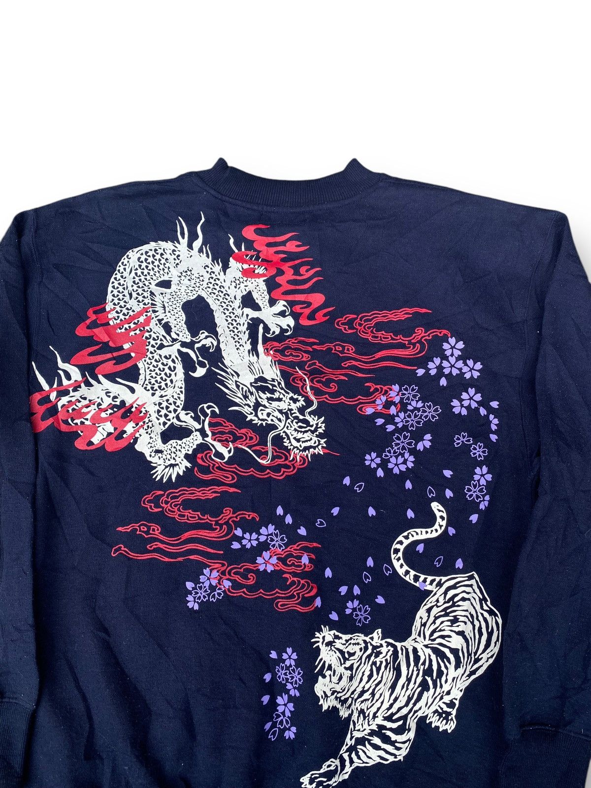 Japanese Brand Vintage Sukajan Art Dragon Japan Traditional Sweatshirt. #E4 Size US L / EU 52-54 / 3 - 3 Thumbnail