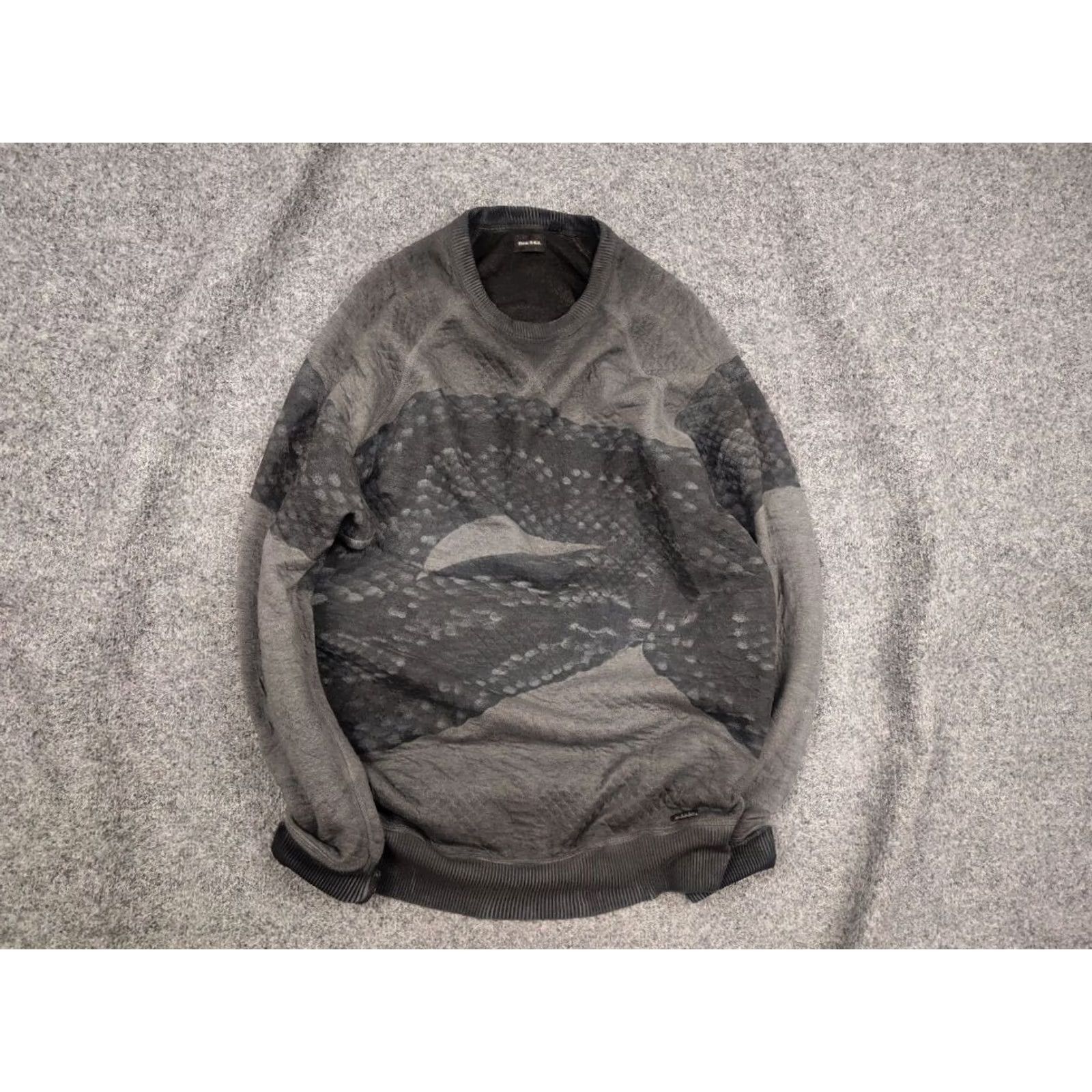 Diesel Diesel Snake Gray Faded Oversized Sweatshirts Main Selling Point Crew Neck Men M Gray Snake 90s Vintage Style Sweatshirt Size US M / EU 48-50 / 2 - 2 Thumbnail