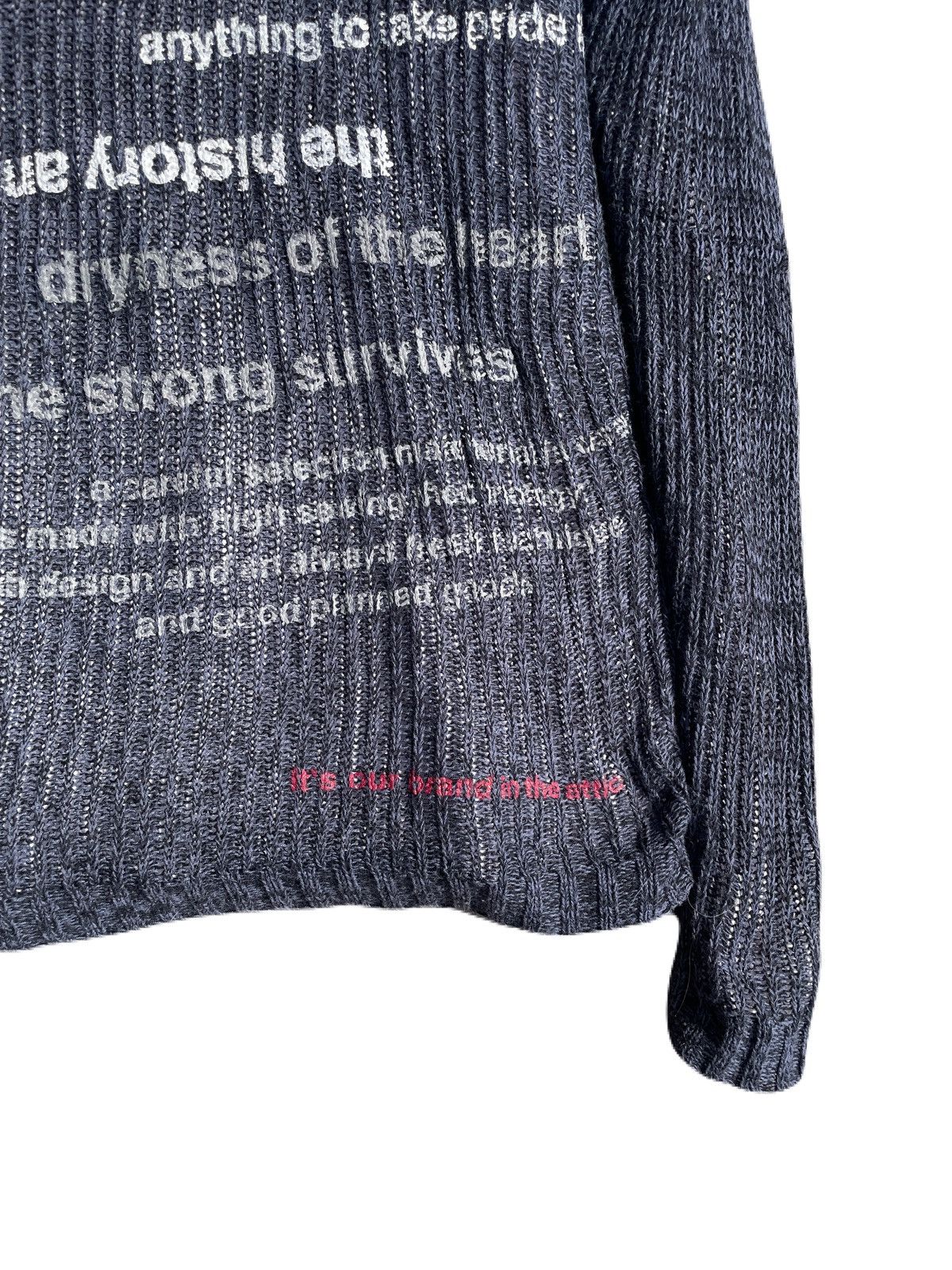 If Six Was Nine 2000s In the attic Vkei Poem Layered Knit Sweater Japanese Size US S / EU 44-46 / 1 - 6 Thumbnail