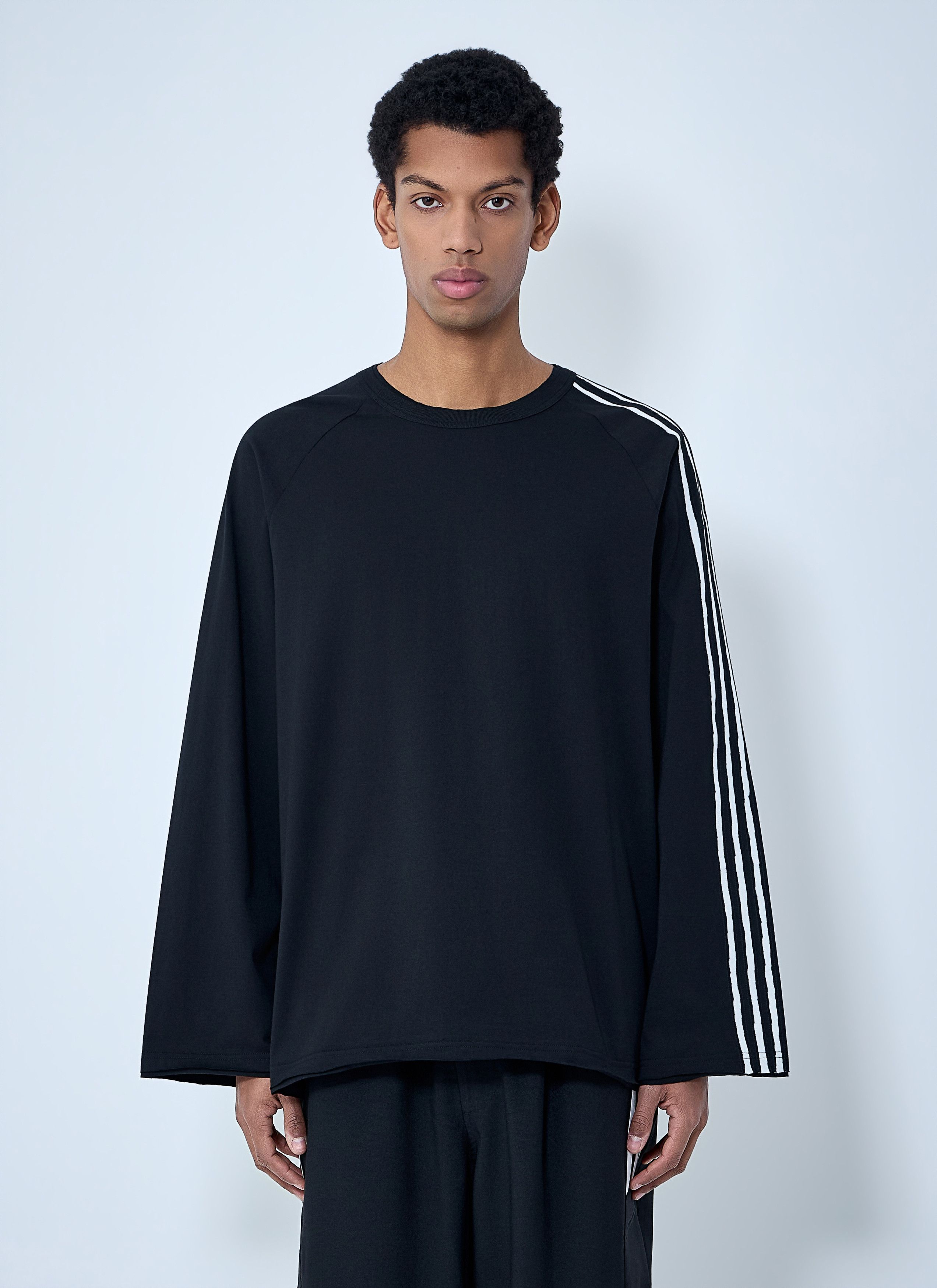 Y-3 Striped Shoulder Cotton T-Shirt Size US S / EU 44-46 / 1 - 1 Thumbnail