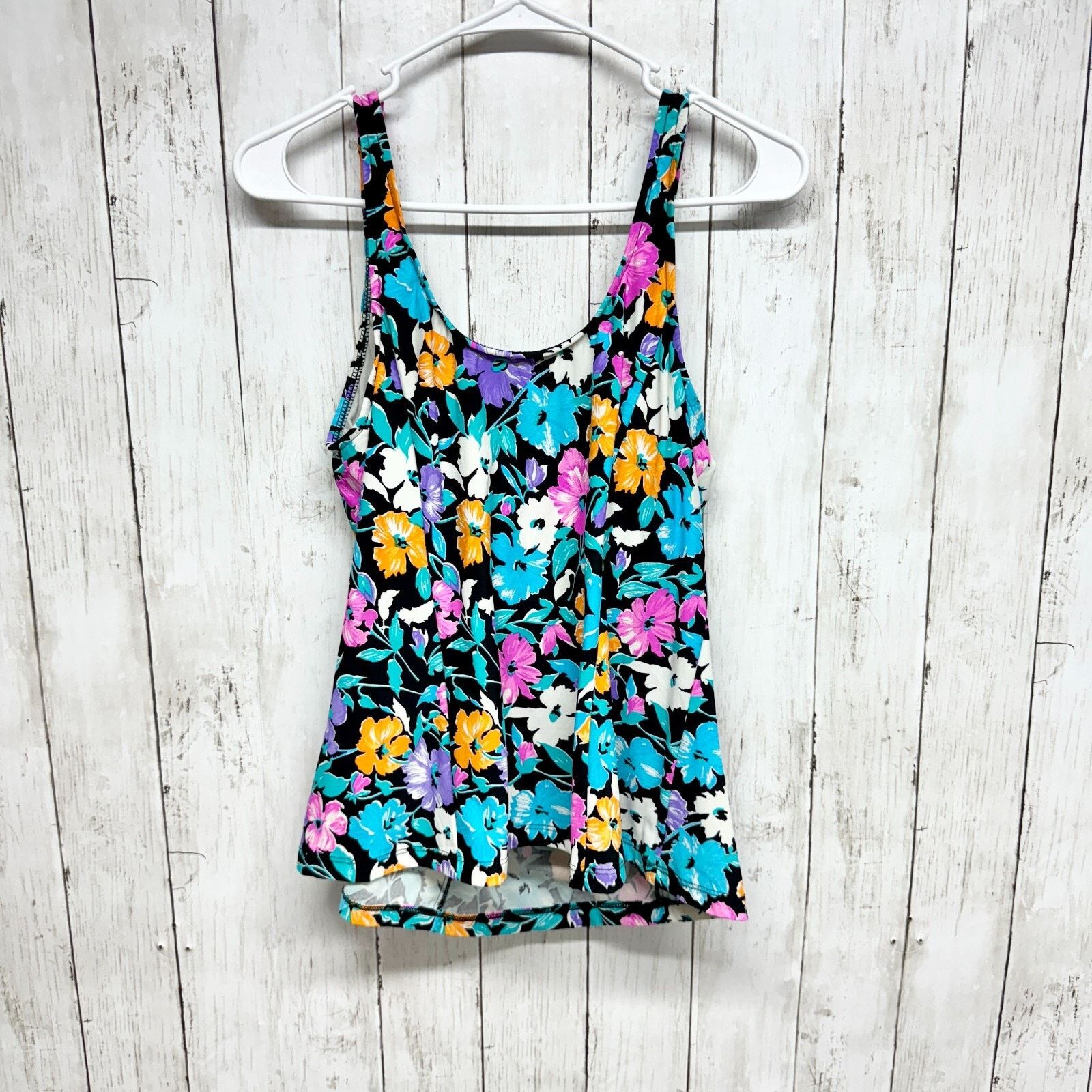 Orvis Orvis Swim Top Sz 12 Floral Sleeveless Beach Summer Tankini Size XL / US 12-14 / IT 48-50 - 4 Thumbnail