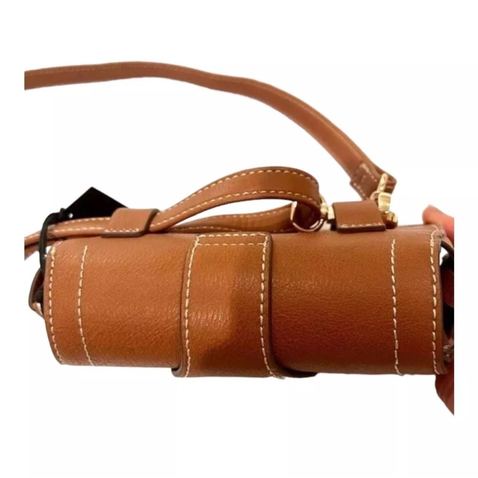 Rachel Zoe Rachel Zoe Saddle Crossbody Bag Cognac Brown NWT Size ONE SIZE - 8 Thumbnail